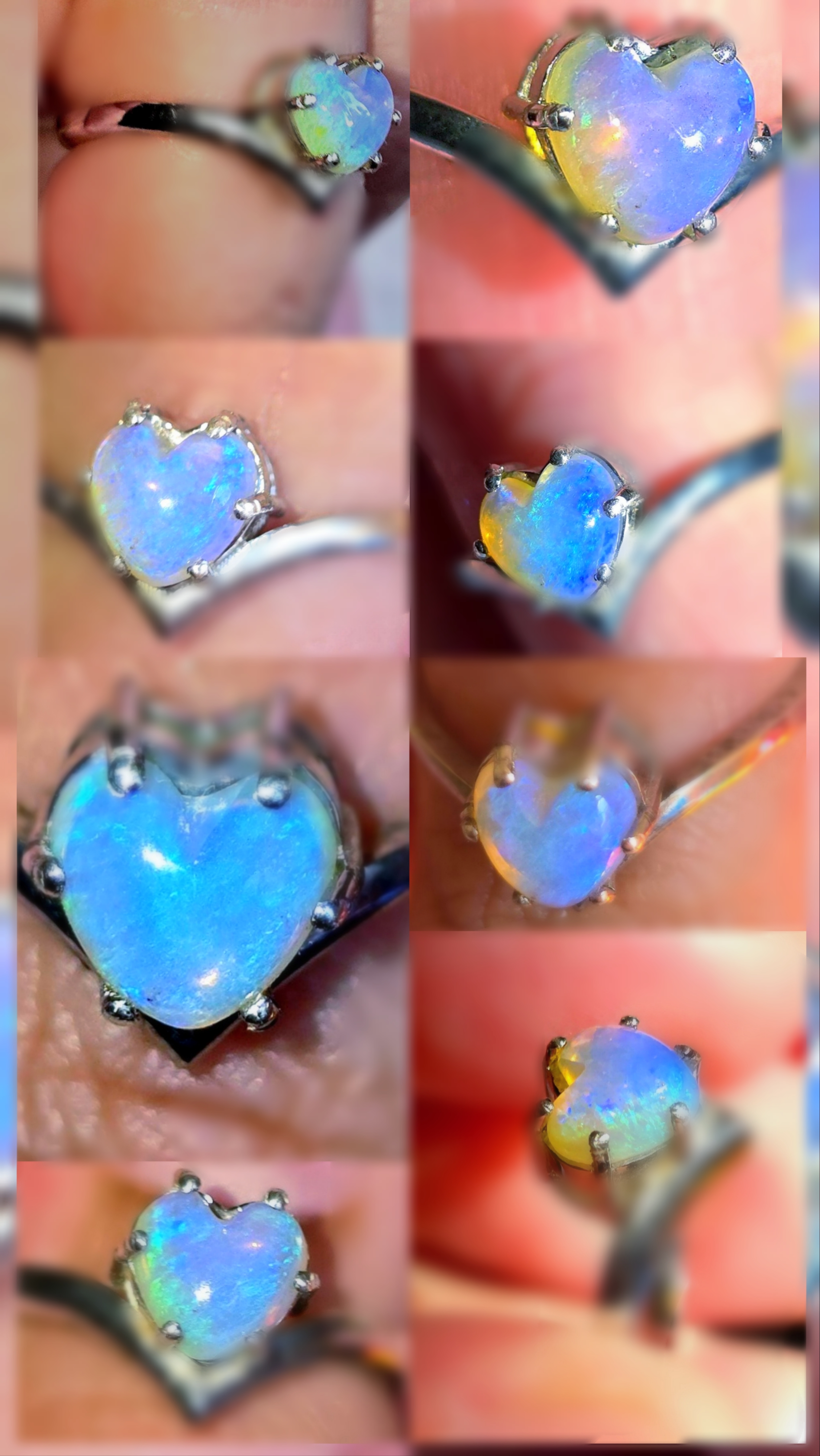Natural Australian Opal Ring thumbnail 4