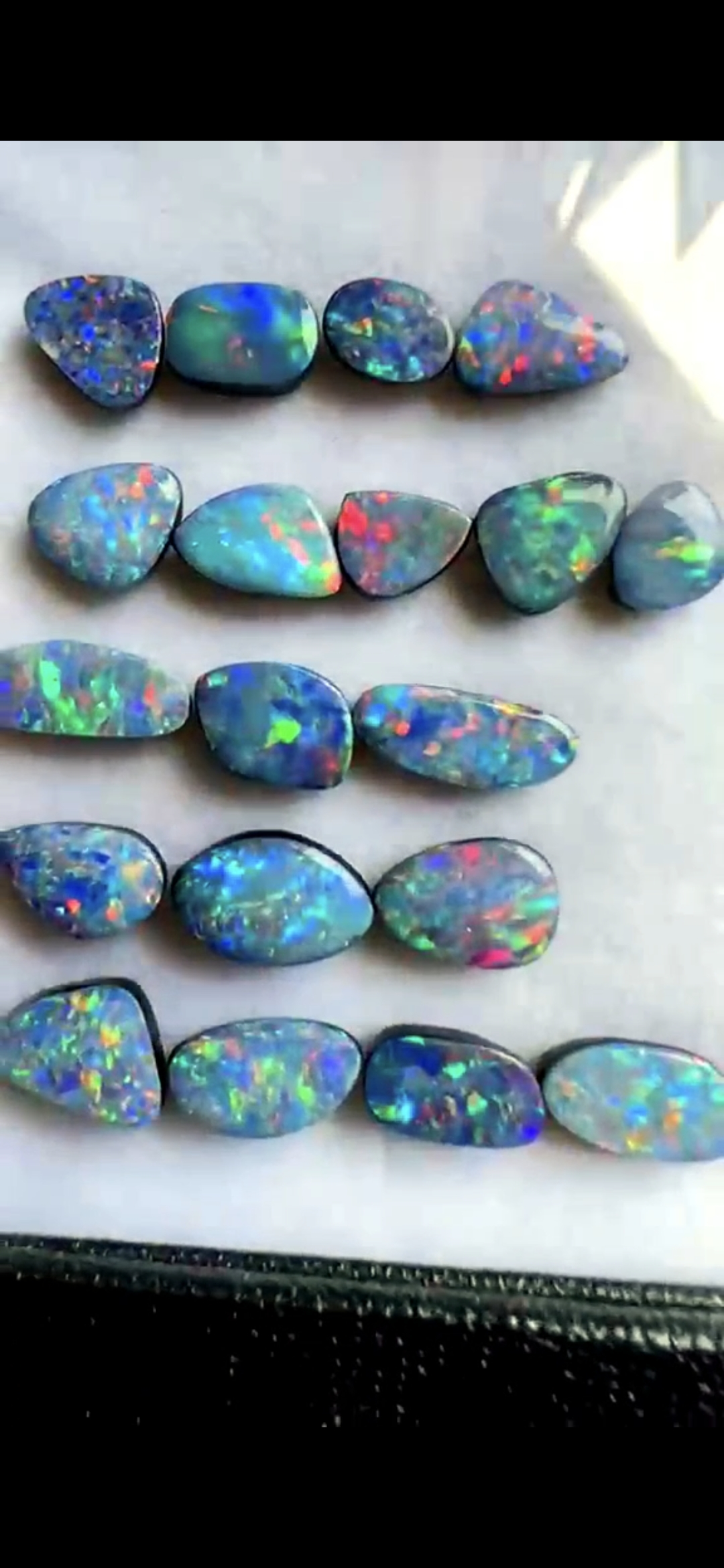 Australian Opal Doublet Bracelet 925 Silver  thumbnail 5