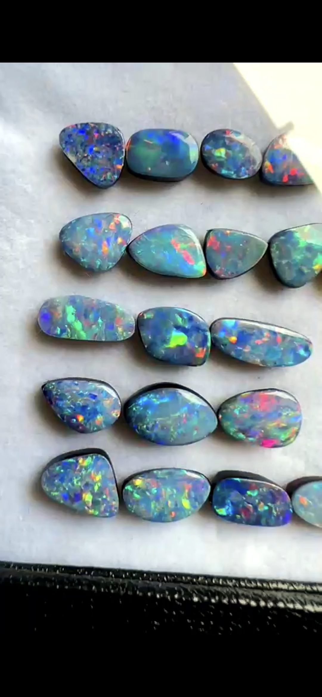 Australian Opal Doublet Bracelet 925 Silver  thumbnail 6