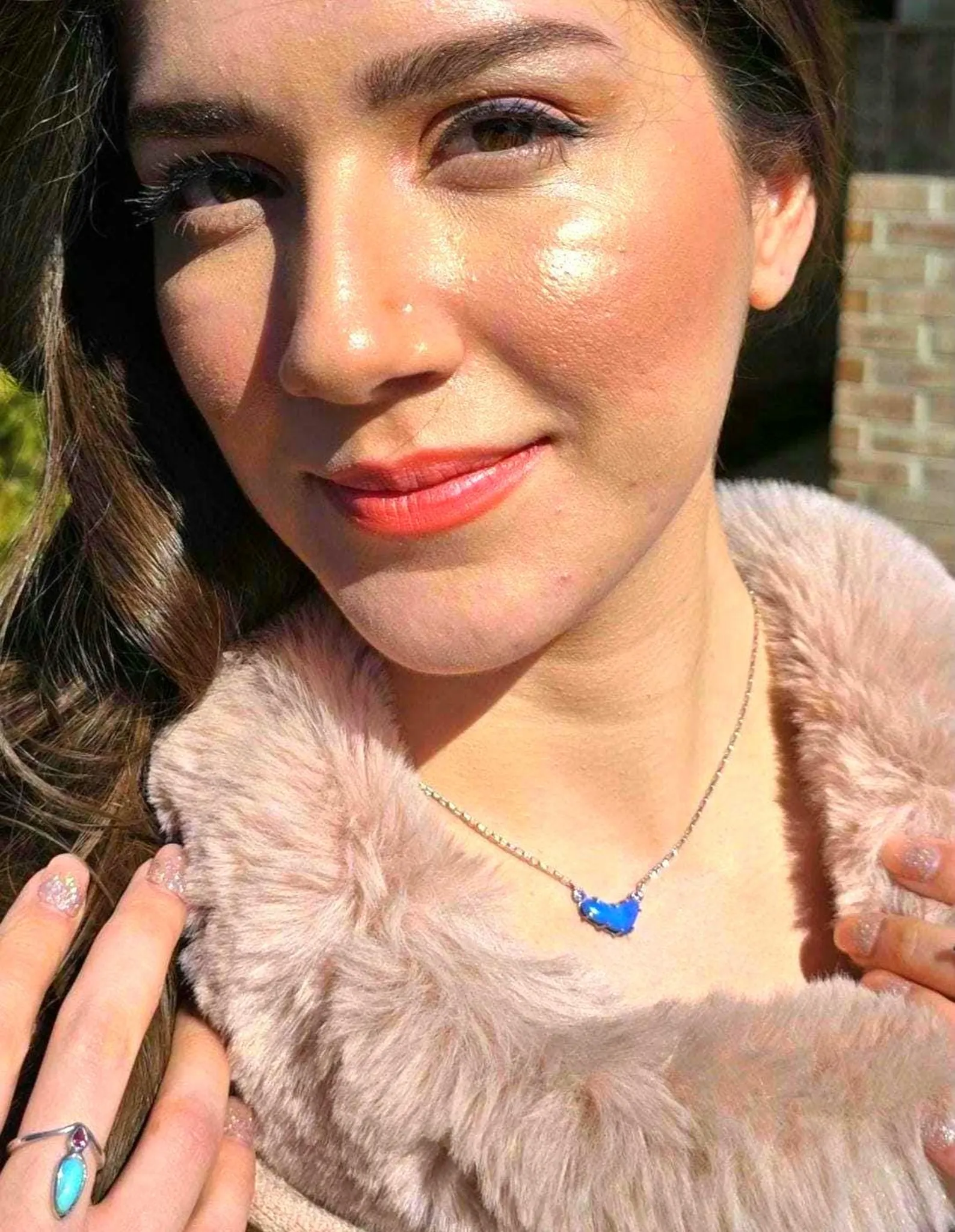 Natural Australian Opal Heart Necklace, Emerald 925 Silver Blue Opal Pendant, Genuine Opal Jewelry October Birthstone Women Rare dainty Teal thumbnail 7