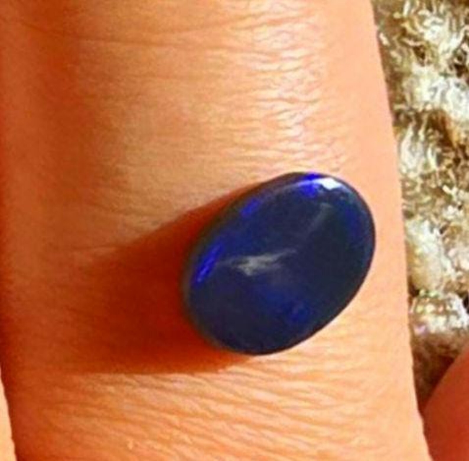 NEON BLUE - CUSTOM Natural Australian Black Opal Ring thumbnail 19