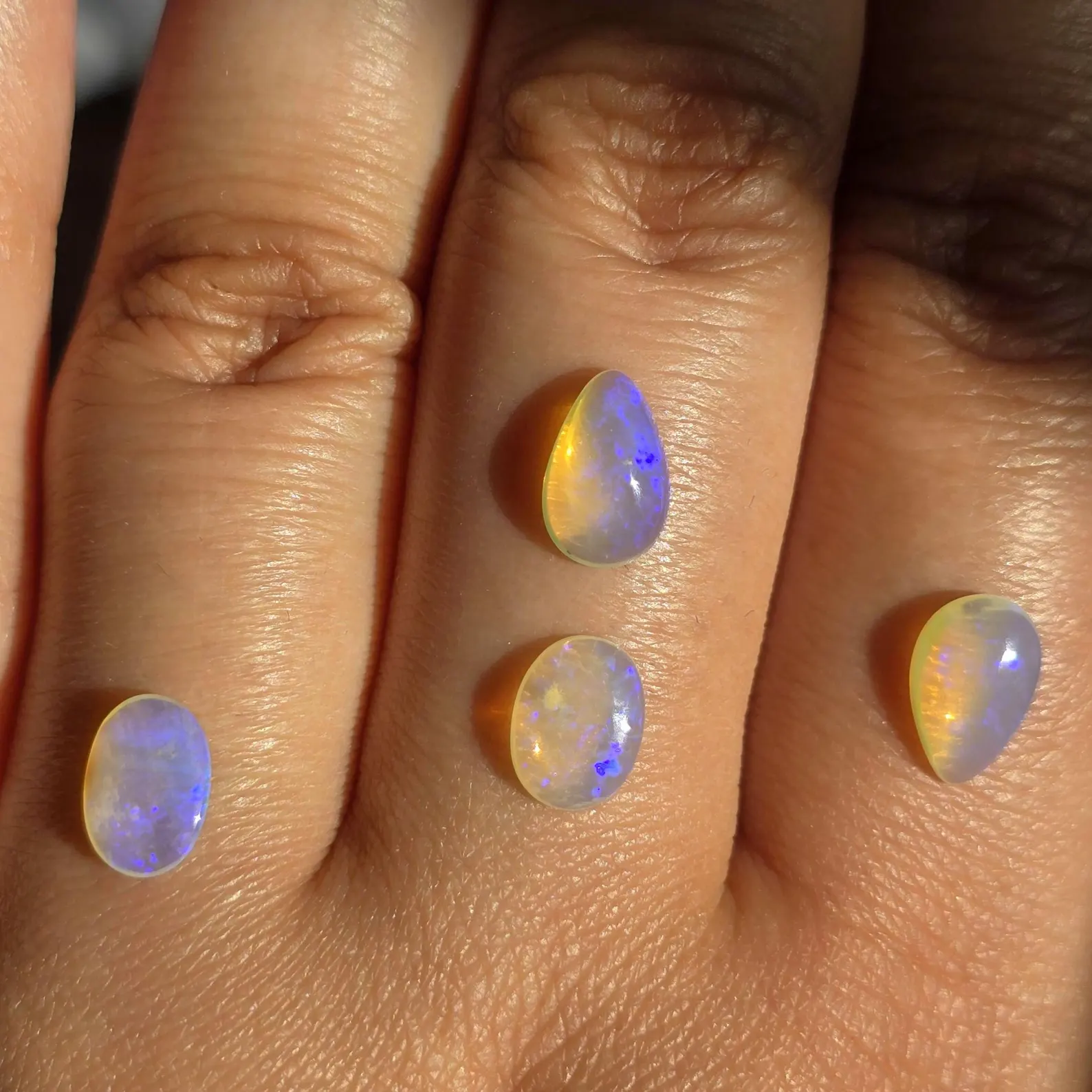 Lavender Haze - CUSTOMS Natural Australian Opal Ring thumbnail 11