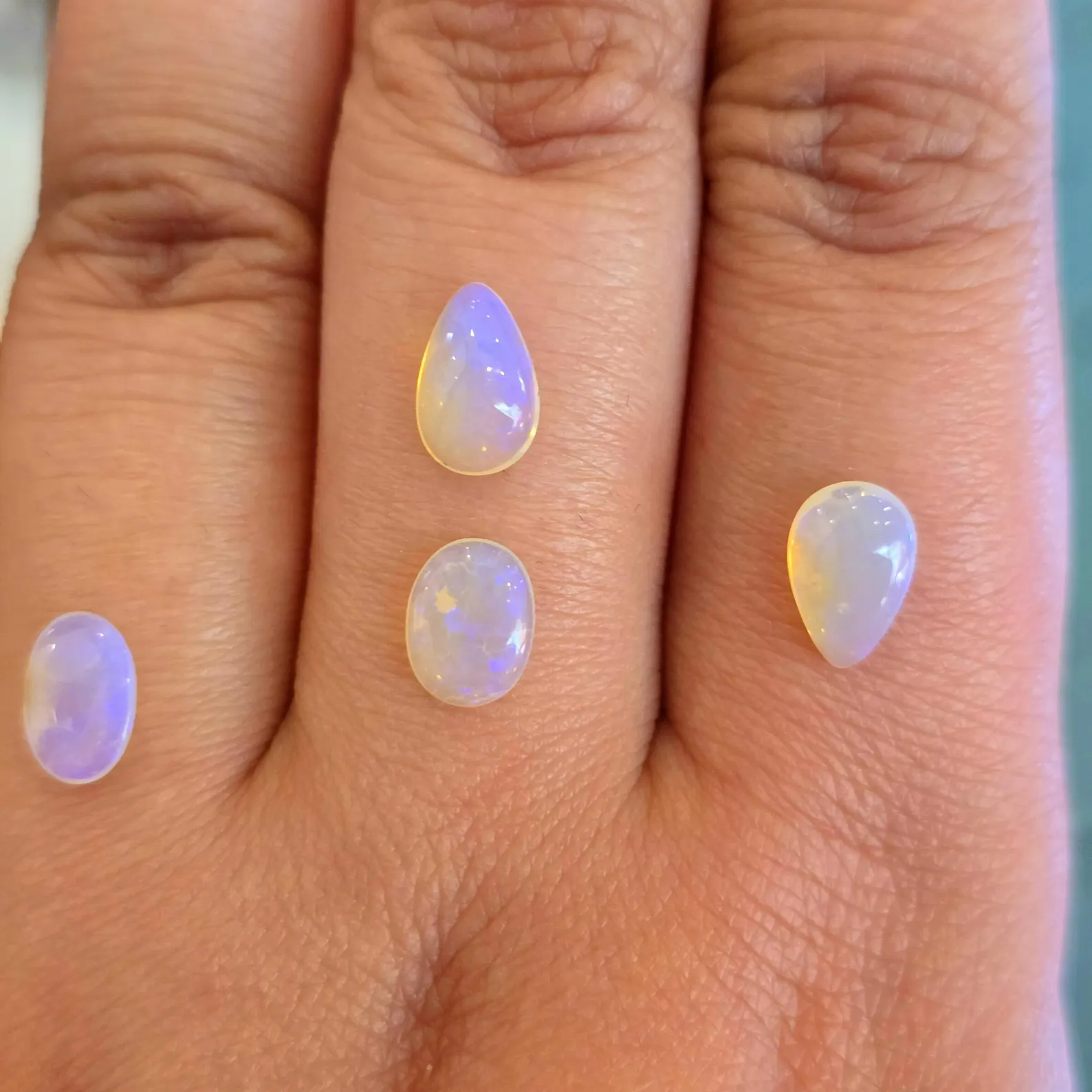 Lavender Haze - CUSTOMS Natural Australian Opal Ring thumbnail 10
