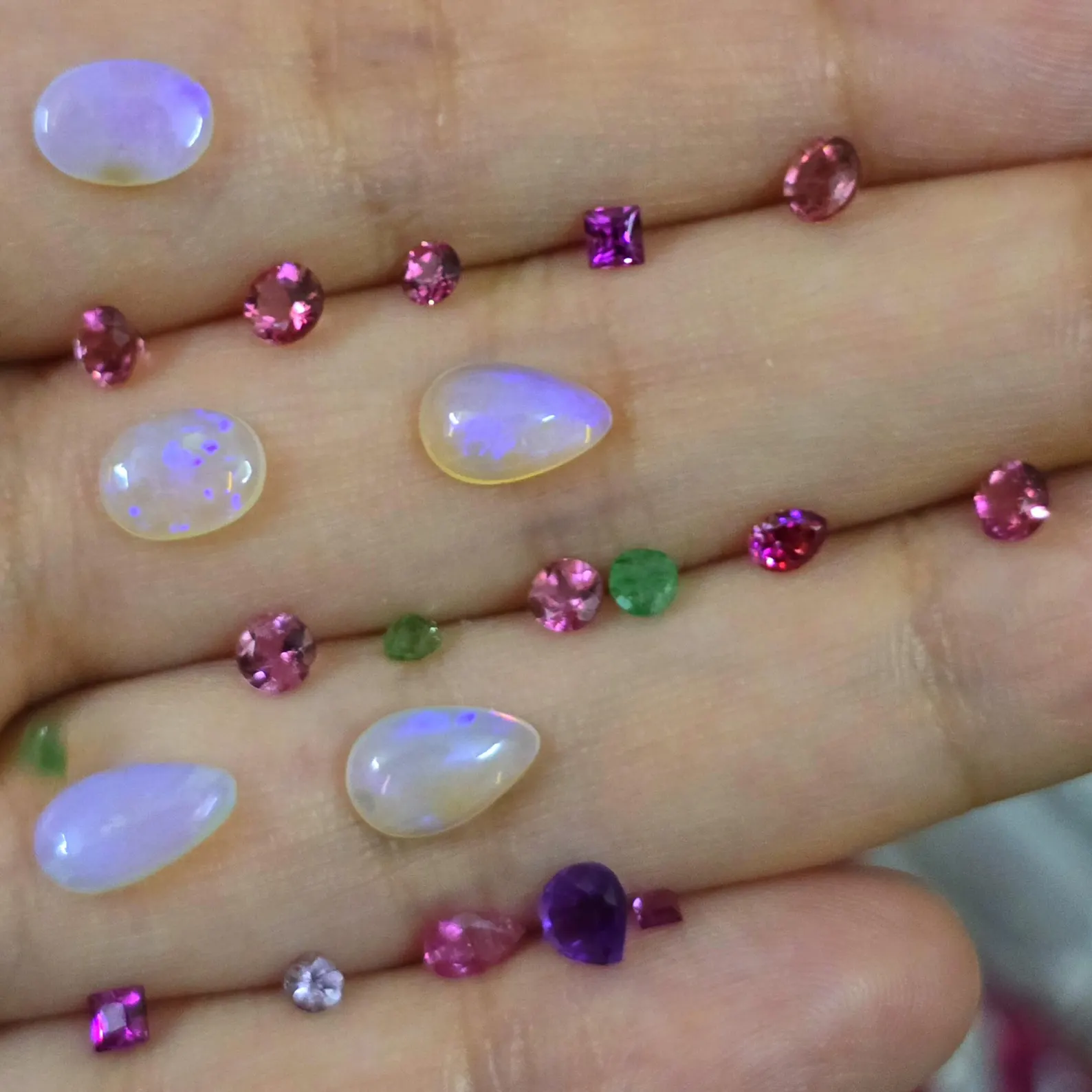Lavender Haze - CUSTOMS Natural Australian Opal Ring thumbnail 7