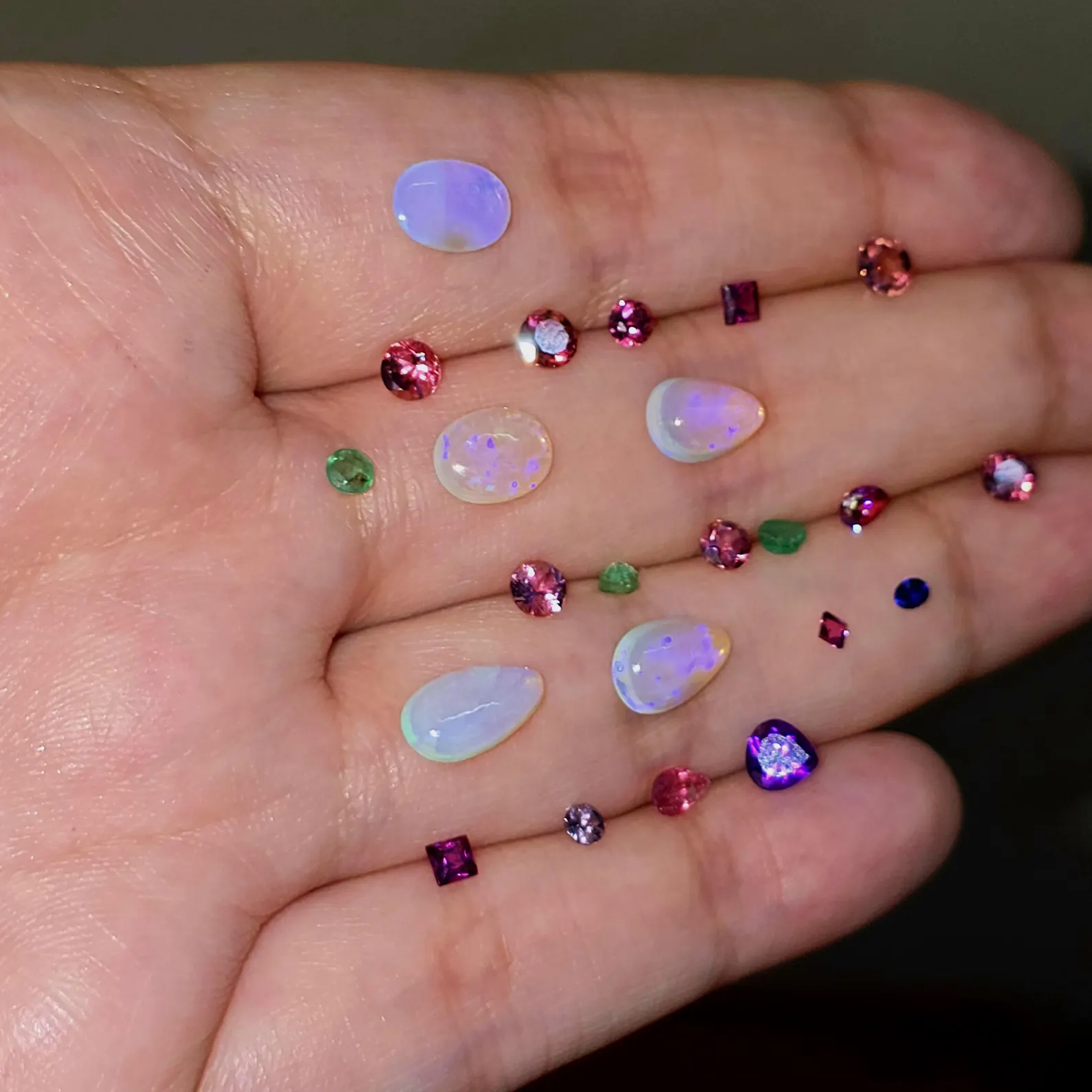 Lavender Haze - CUSTOMS Natural Australian Opal Ring thumbnail 4