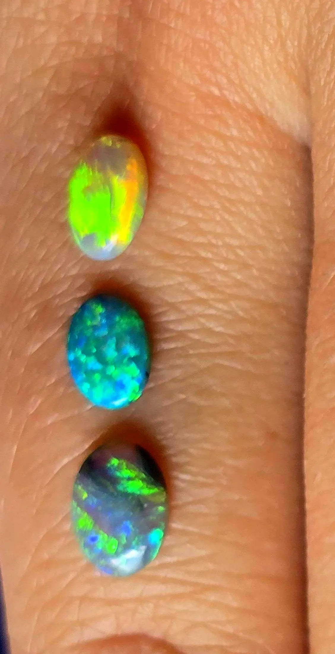 CUSTOM Natural Australian Opal Ring Silver,  thumbnail 12