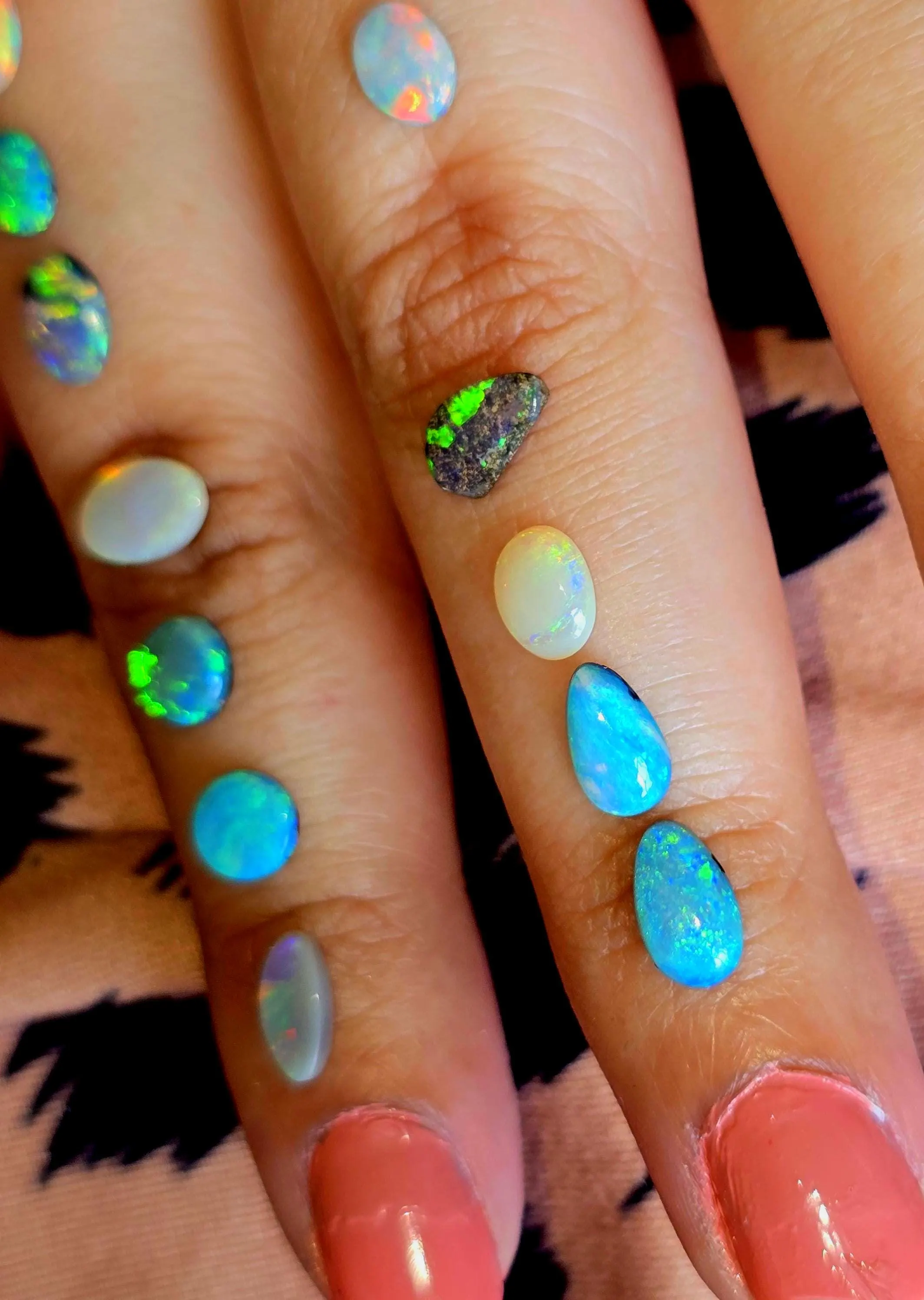 CUSTOM Natural Australian Opal Ring Silver,  thumbnail 14