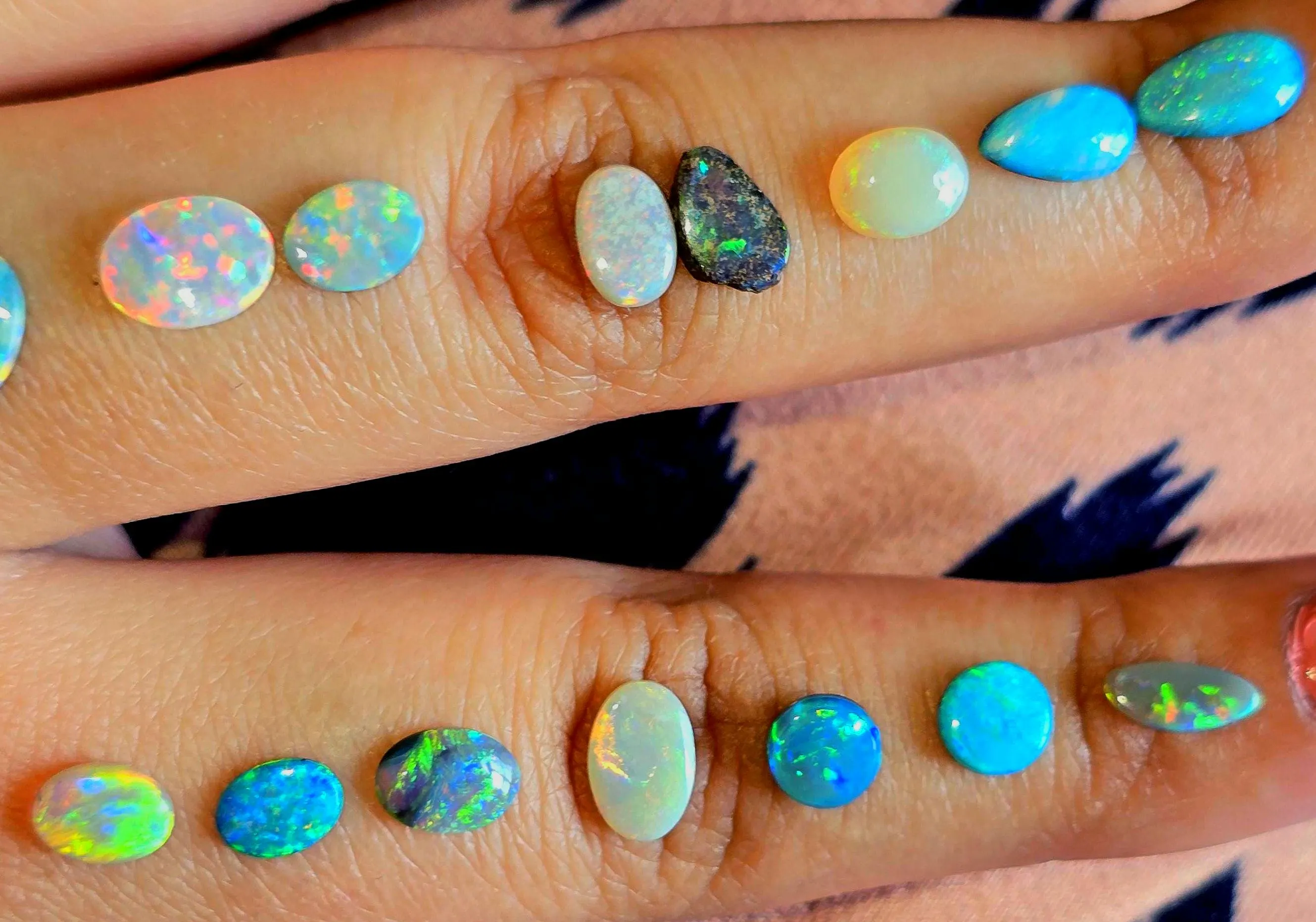 CUSTOM Natural Australian Opal Ring Silver,  thumbnail 15