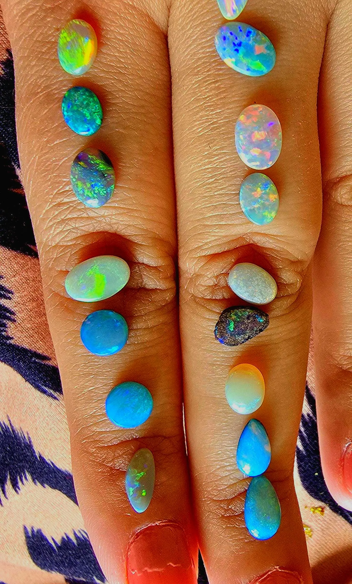 CUSTOM Natural Australian Opal Ring Silver,  thumbnail 16