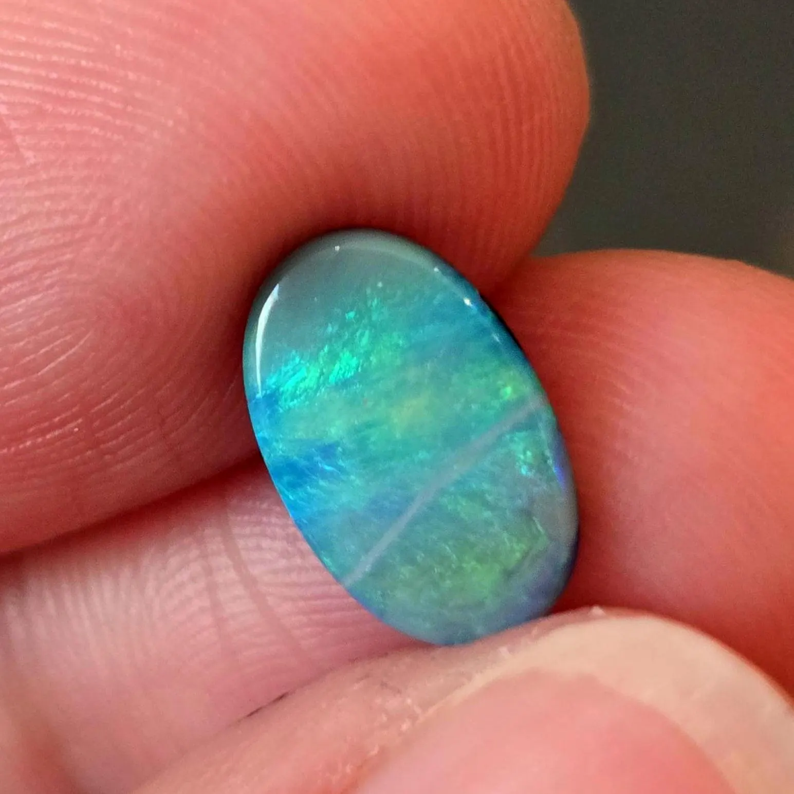 TEAL DREAM - CUSTOM Australian Opal Ring,  thumbnail 6
