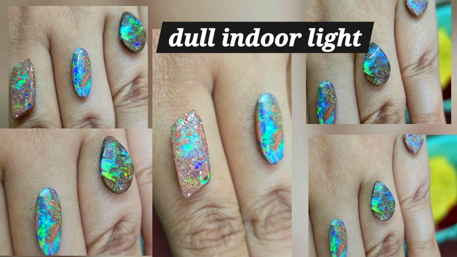 PIPE BOULDERS, TEAL, PURPLE, CUSTOM Natural Australian Boulder Opal Ring Silver thumbnail 10