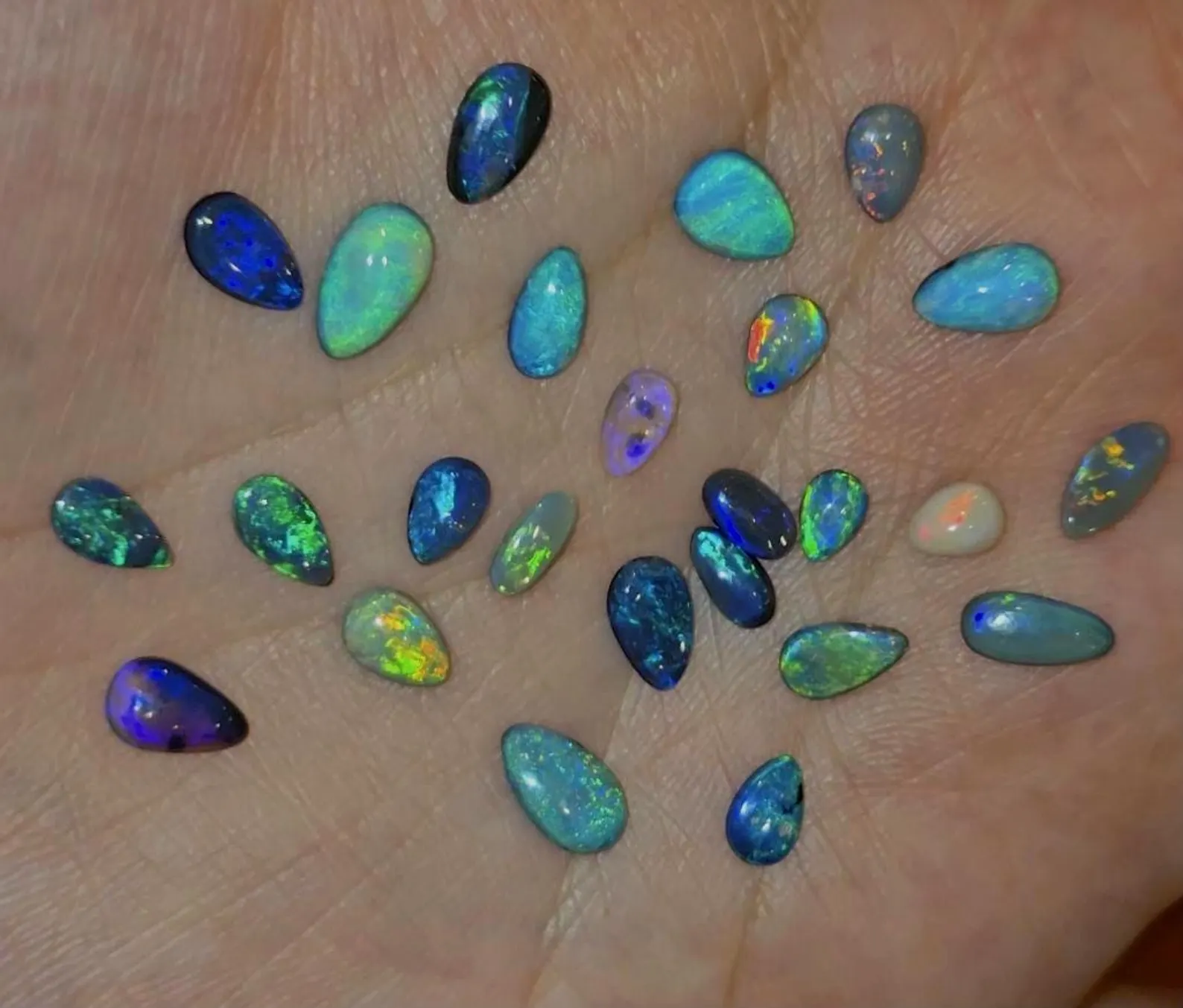 CUSTOM SNAKE Natural Australian Opal Ring, 925 silver, in your size thumbnail 3