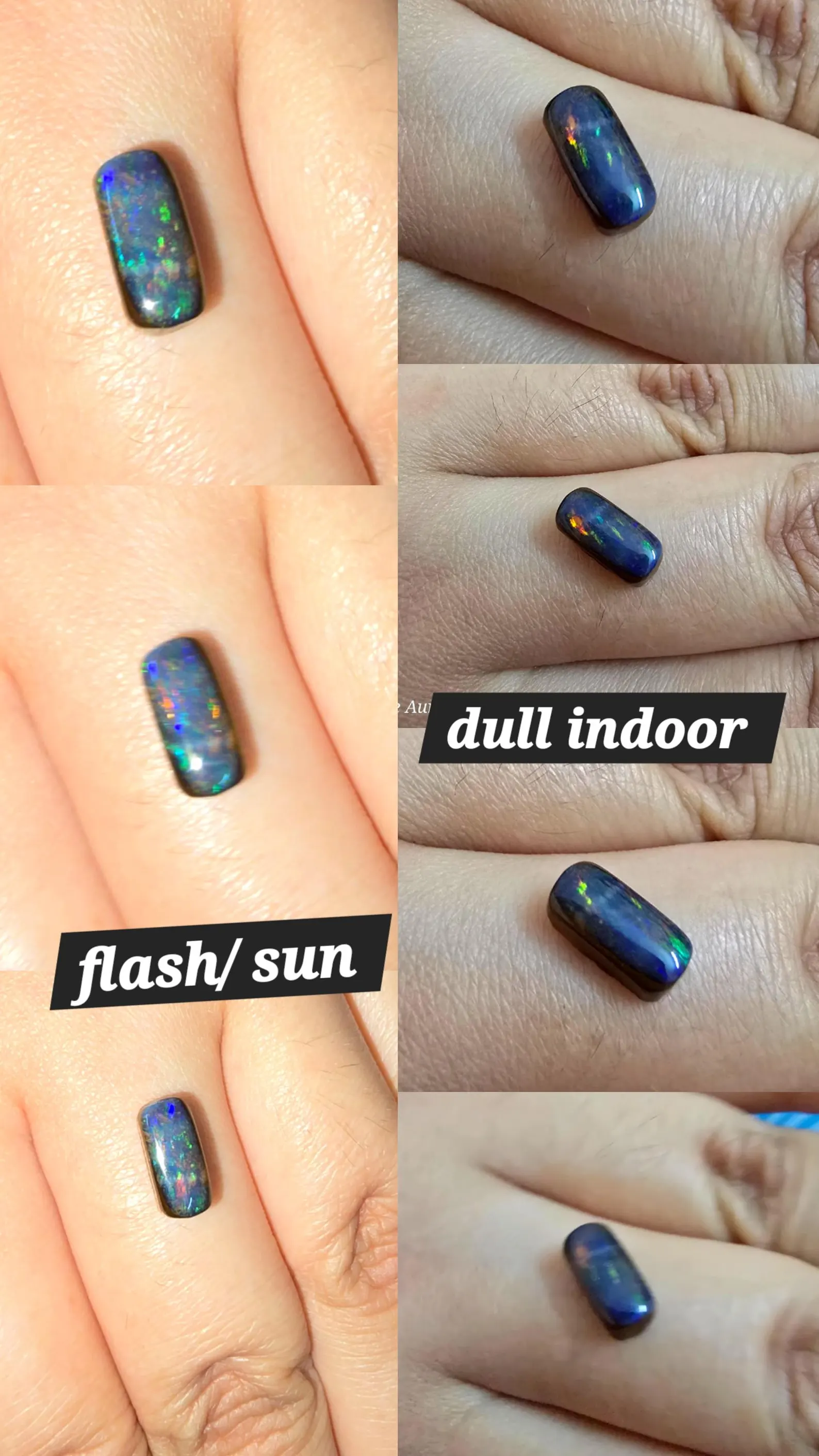 Boulder Opals Custom Natural Australian Opal Ring,  thumbnail 15