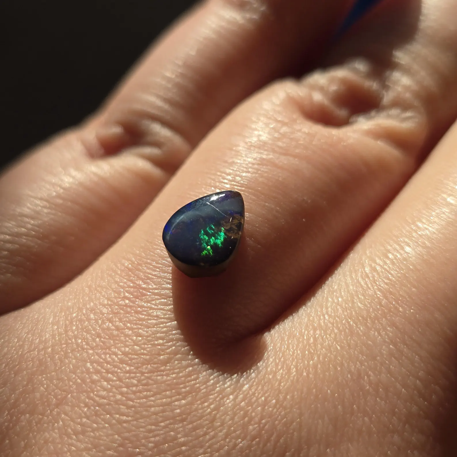 Boulder Opals Custom Natural Australian Opal Ring,  thumbnail 4