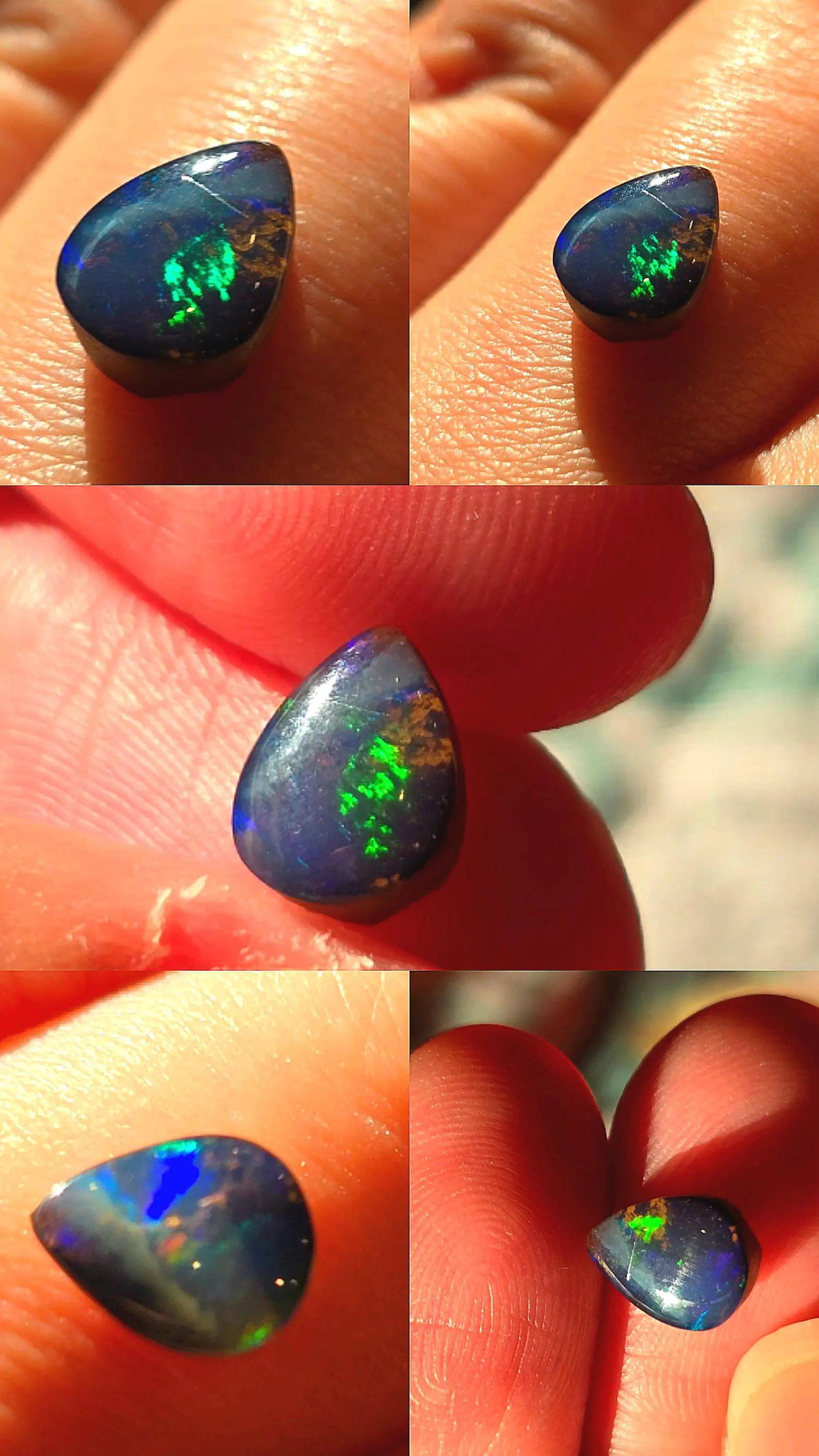 Boulder Opals Custom Natural Australian Opal Ring,  thumbnail 7