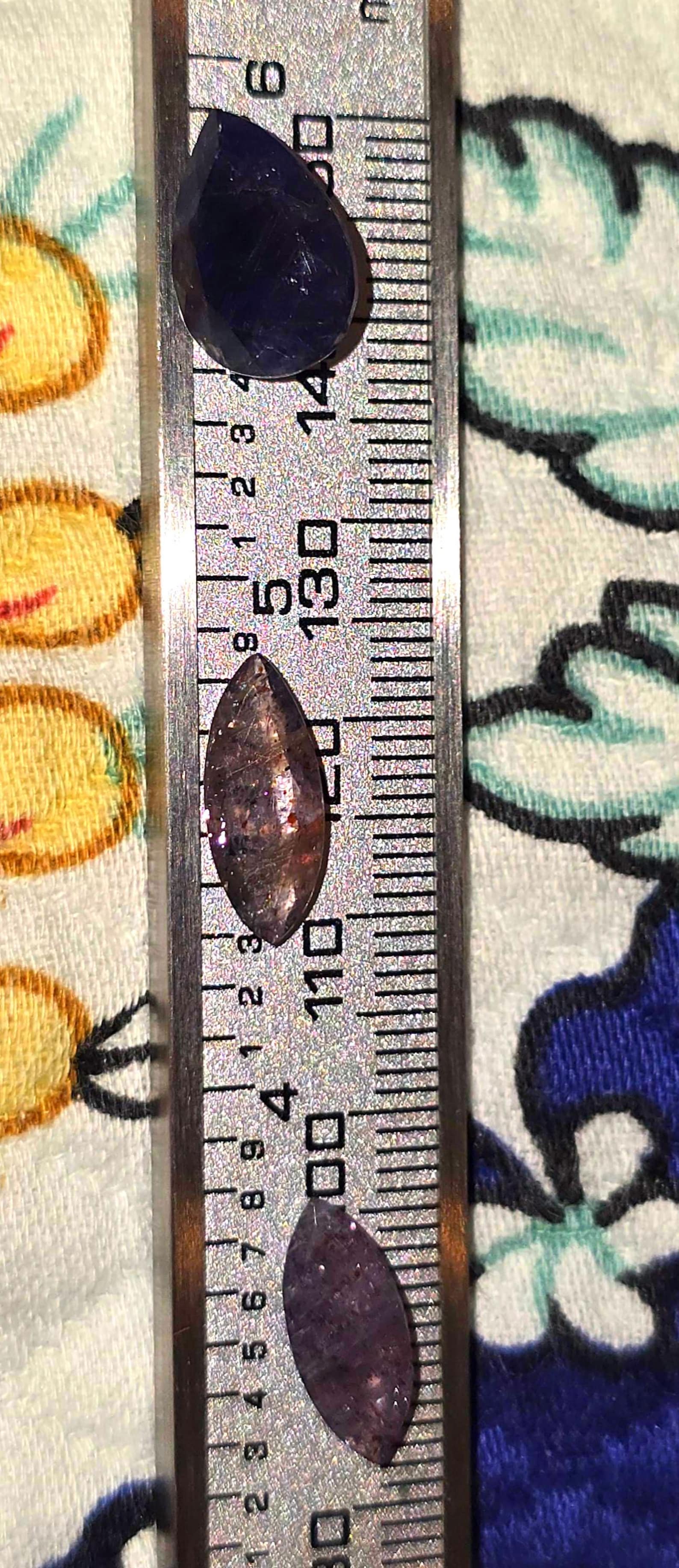 Bloodshot Iolite Ring CUSTOM Iolite Hematite Ring  thumbnail 2