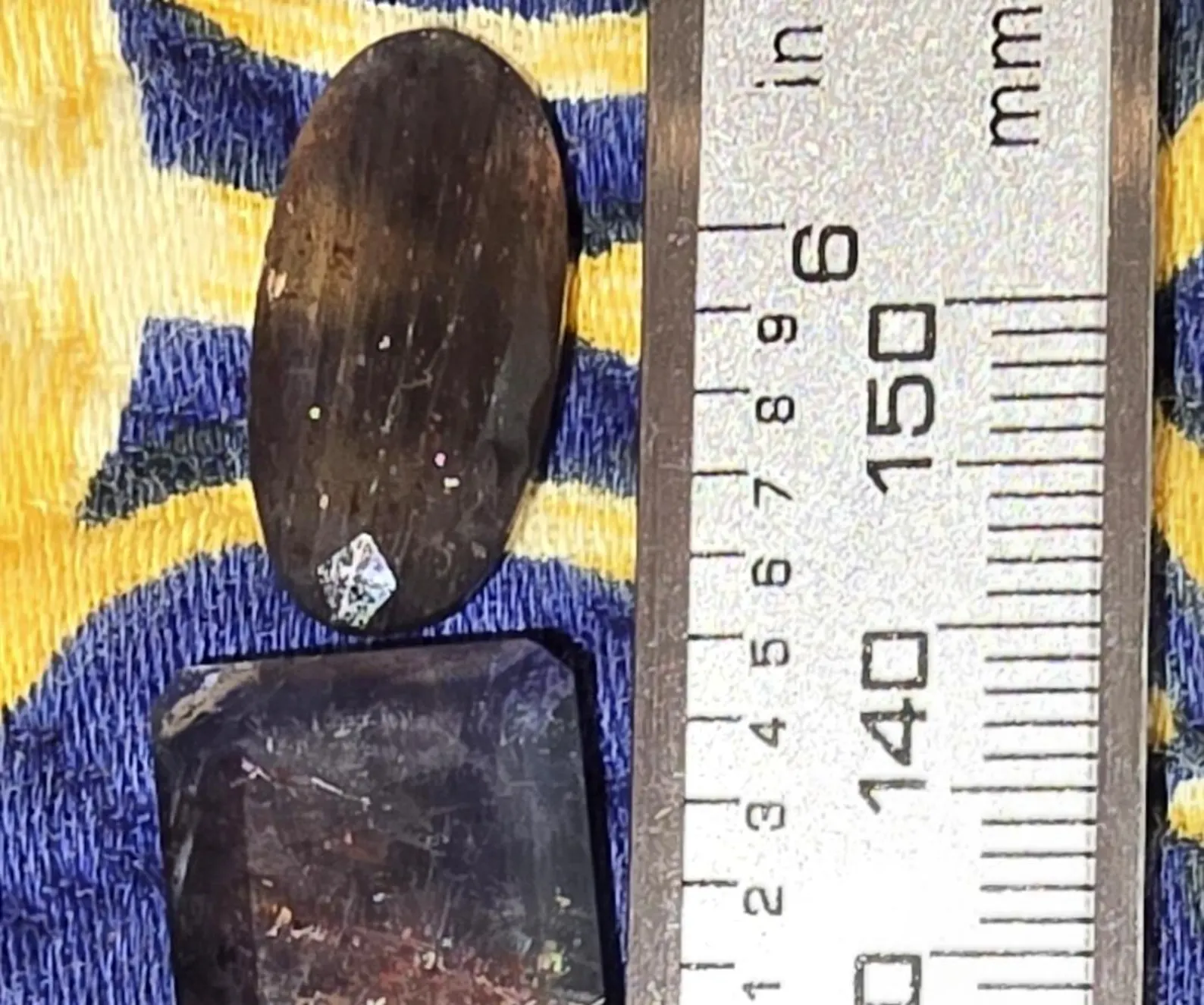Bloodshot Iolite Ring CUSTOM Iolite Hematite Ring 3 thumbnail 4