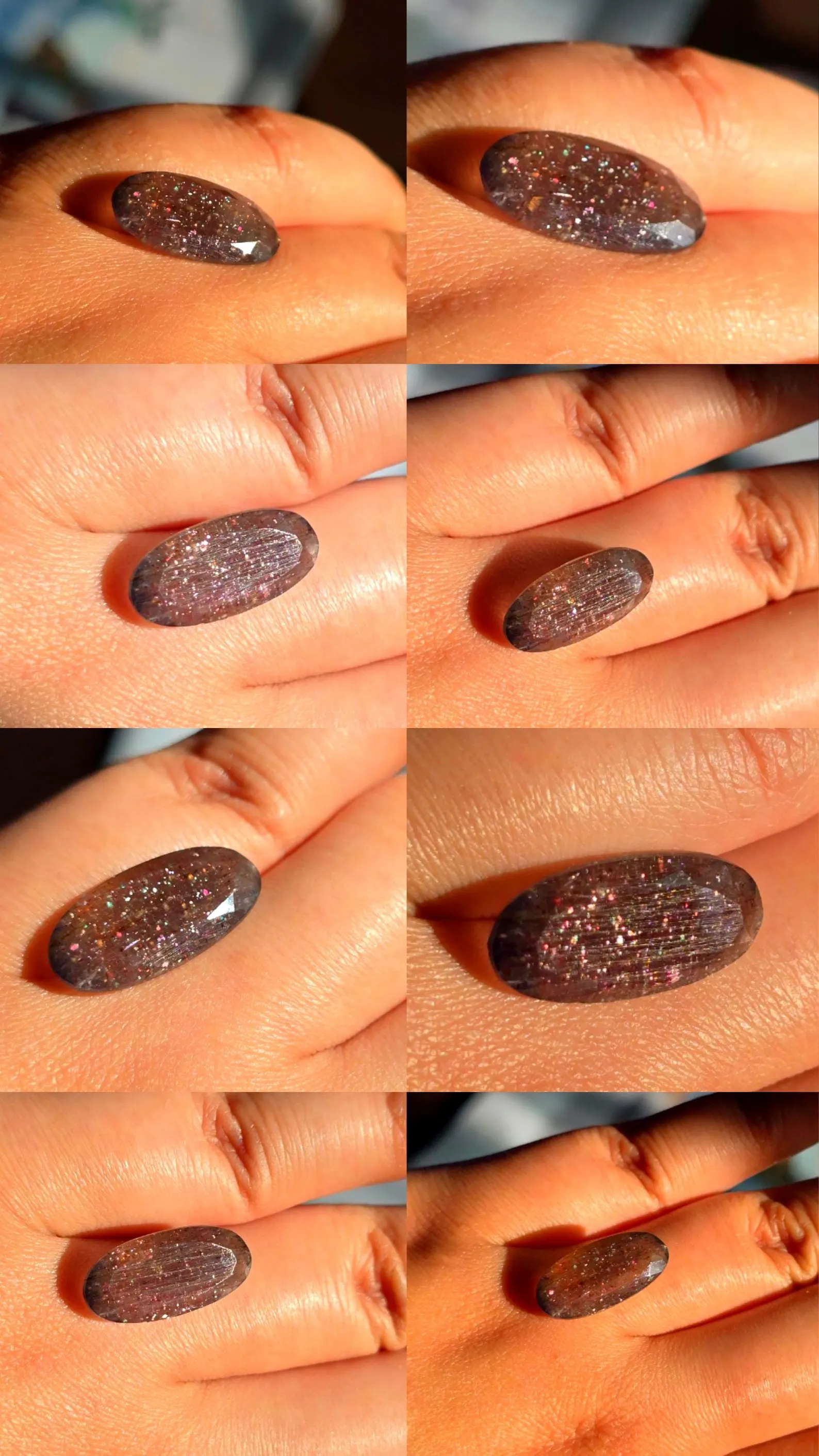 Bloodshot Iolite Ring CUSTOM Iolite Hematite Ring 3 thumbnail 3