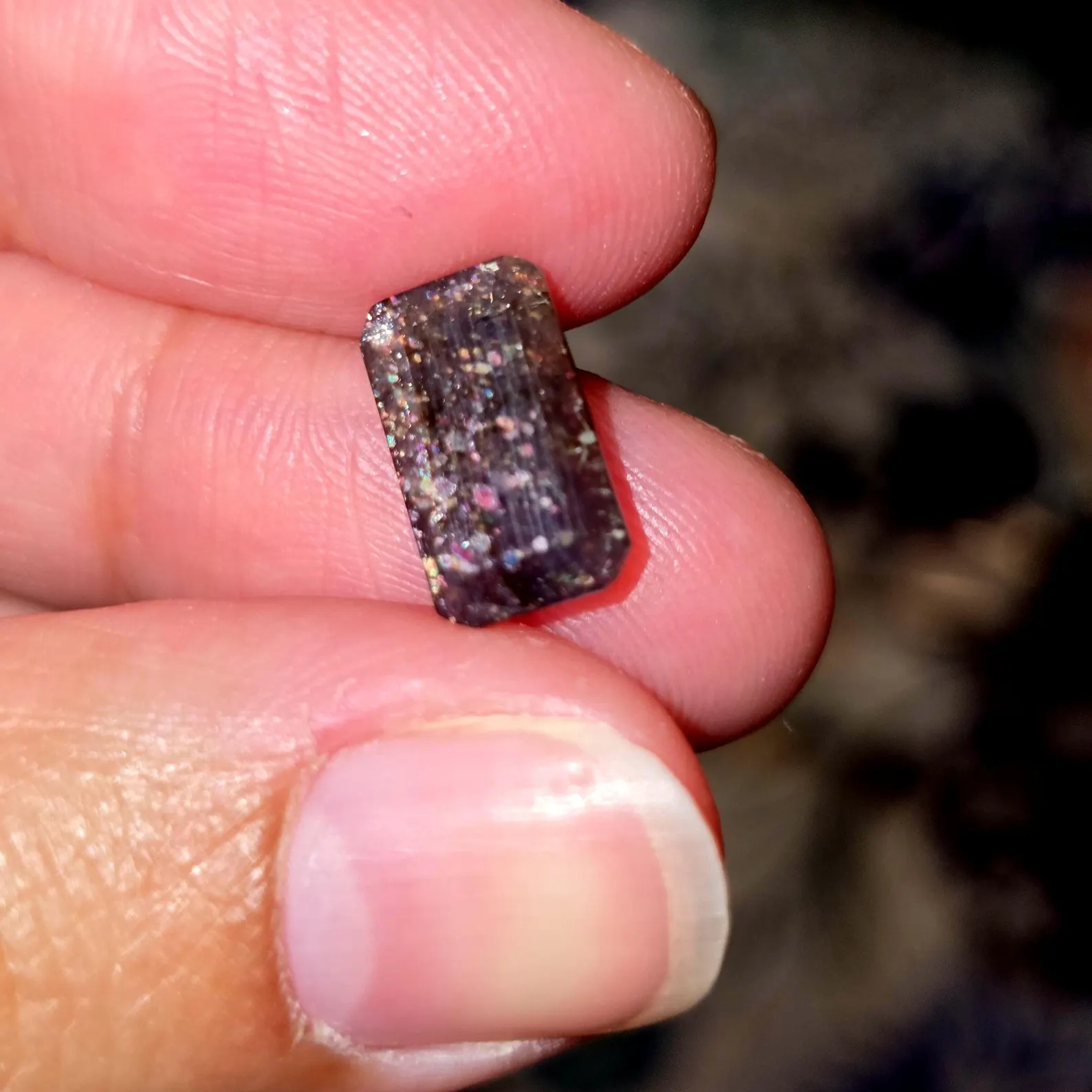 Bloodshot Iolite Ring CUSTOM Iolite Hematite Ring 5 thumbnail 8