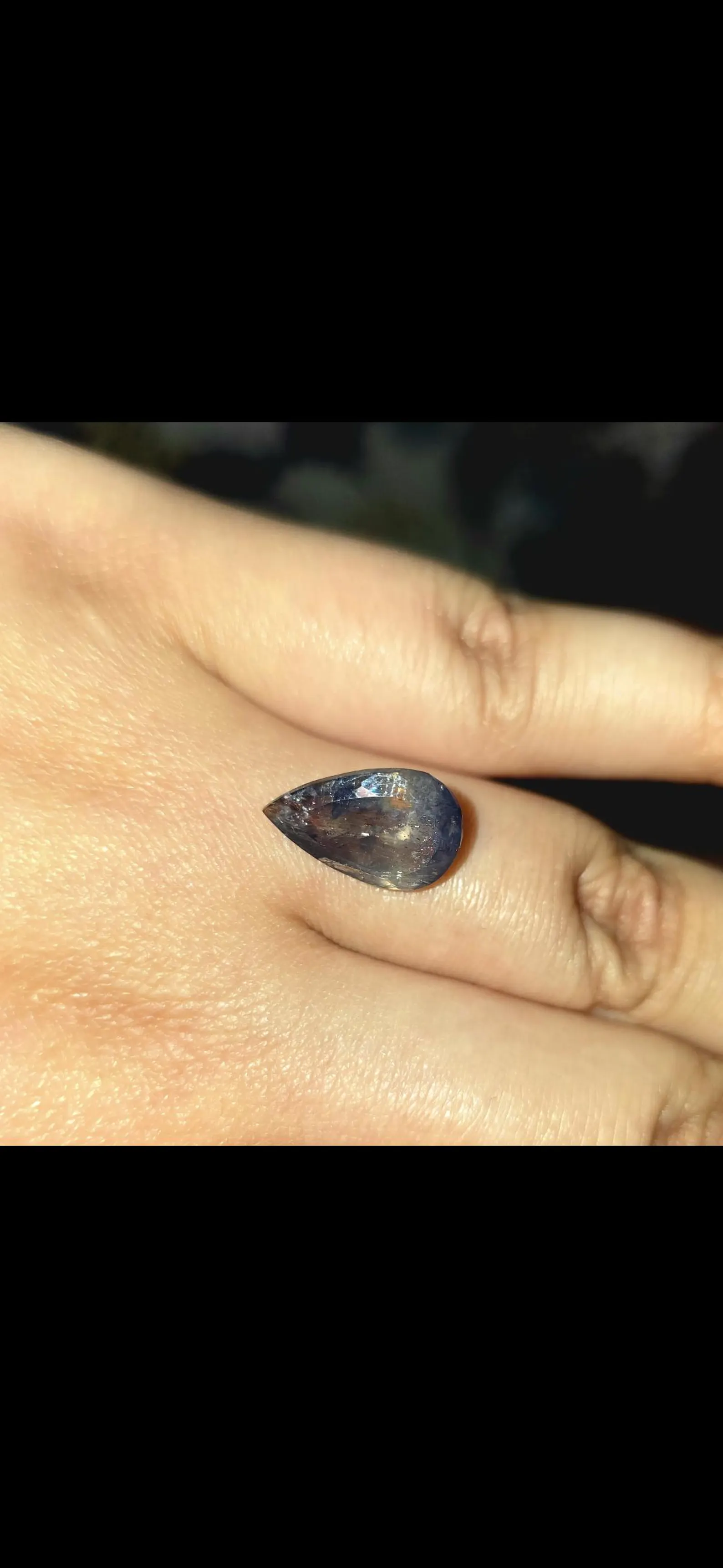 Bloodshot Iolite Ring CUSTOM Iolite Hematite Ring 6 thumbnail 2