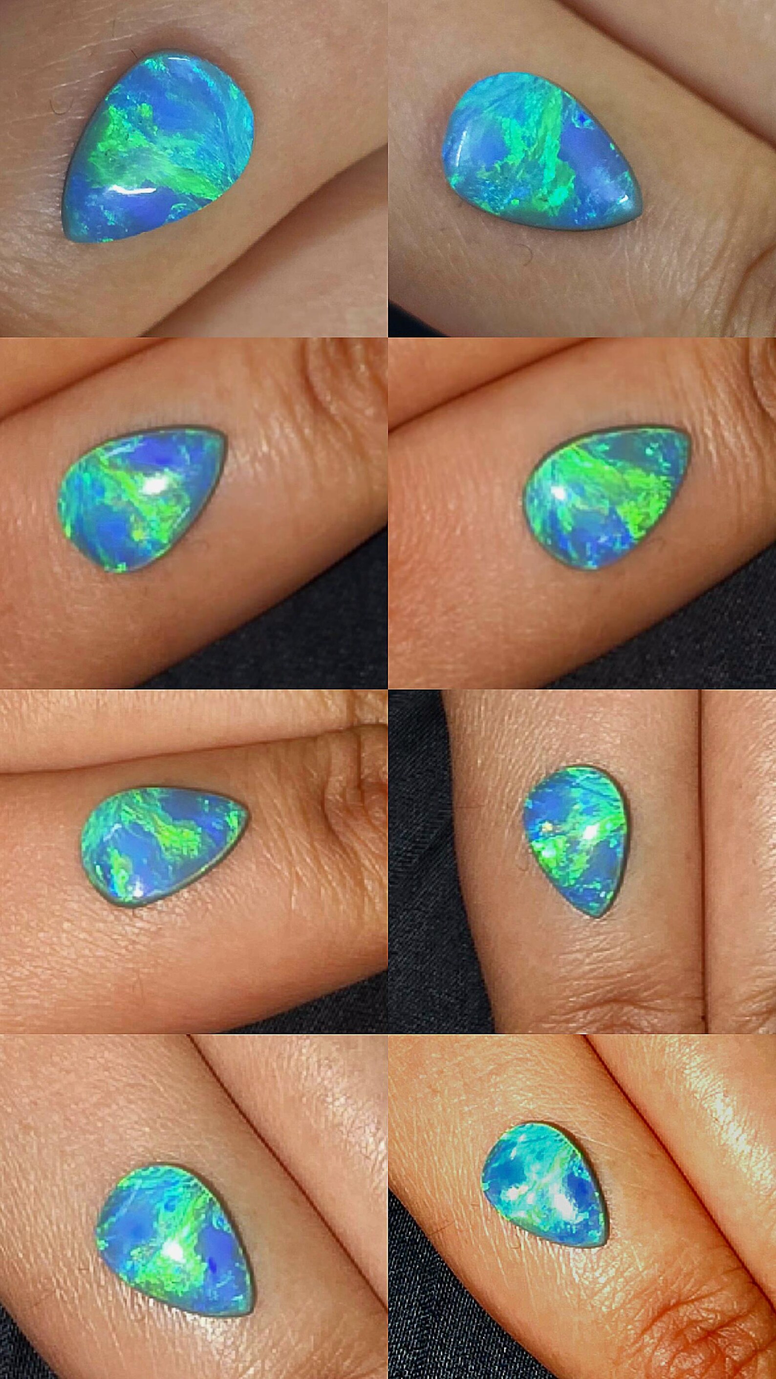 Ocean queen - CUSTOM Australian Opal Ring in solid gold! thumbnail 6