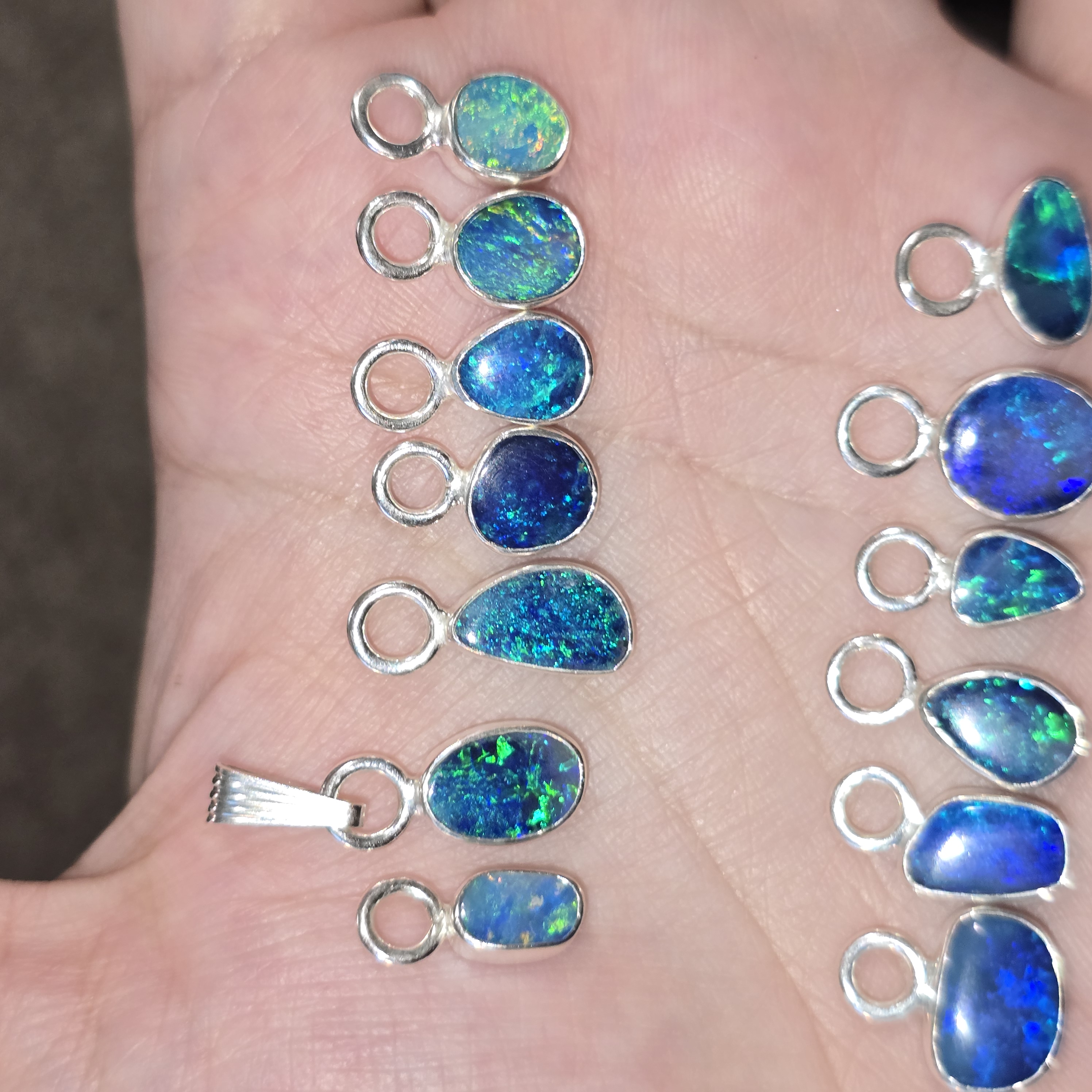 Natural Australian Opal Pendant 925 sterling silve71 - Copy thumbnail 7