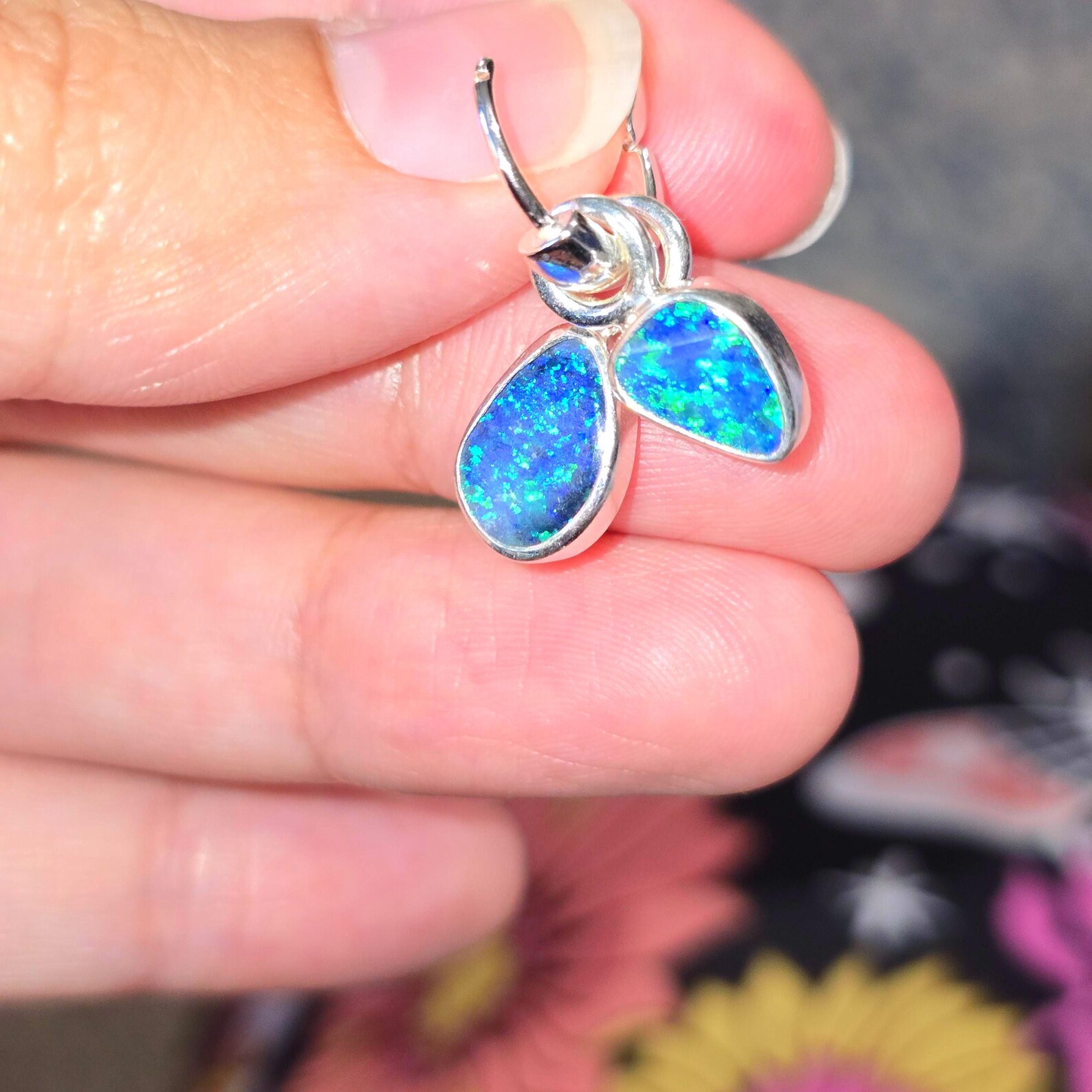Natural Australian Opal Pendant 925 sterling silve71 - Copy thumbnail 6