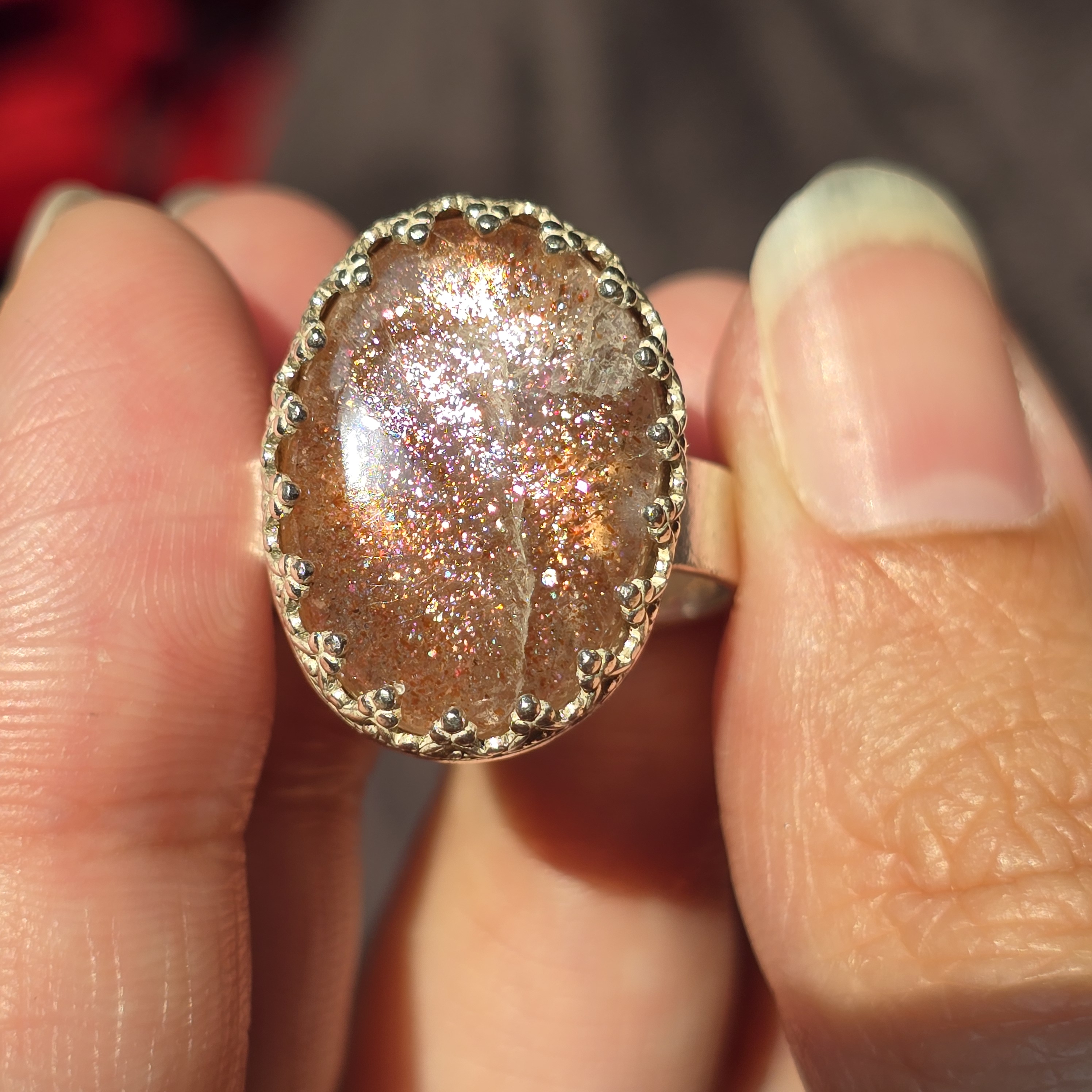 Natural Purple haze ring 925 Sterling Silver,  5 thumbnail 7