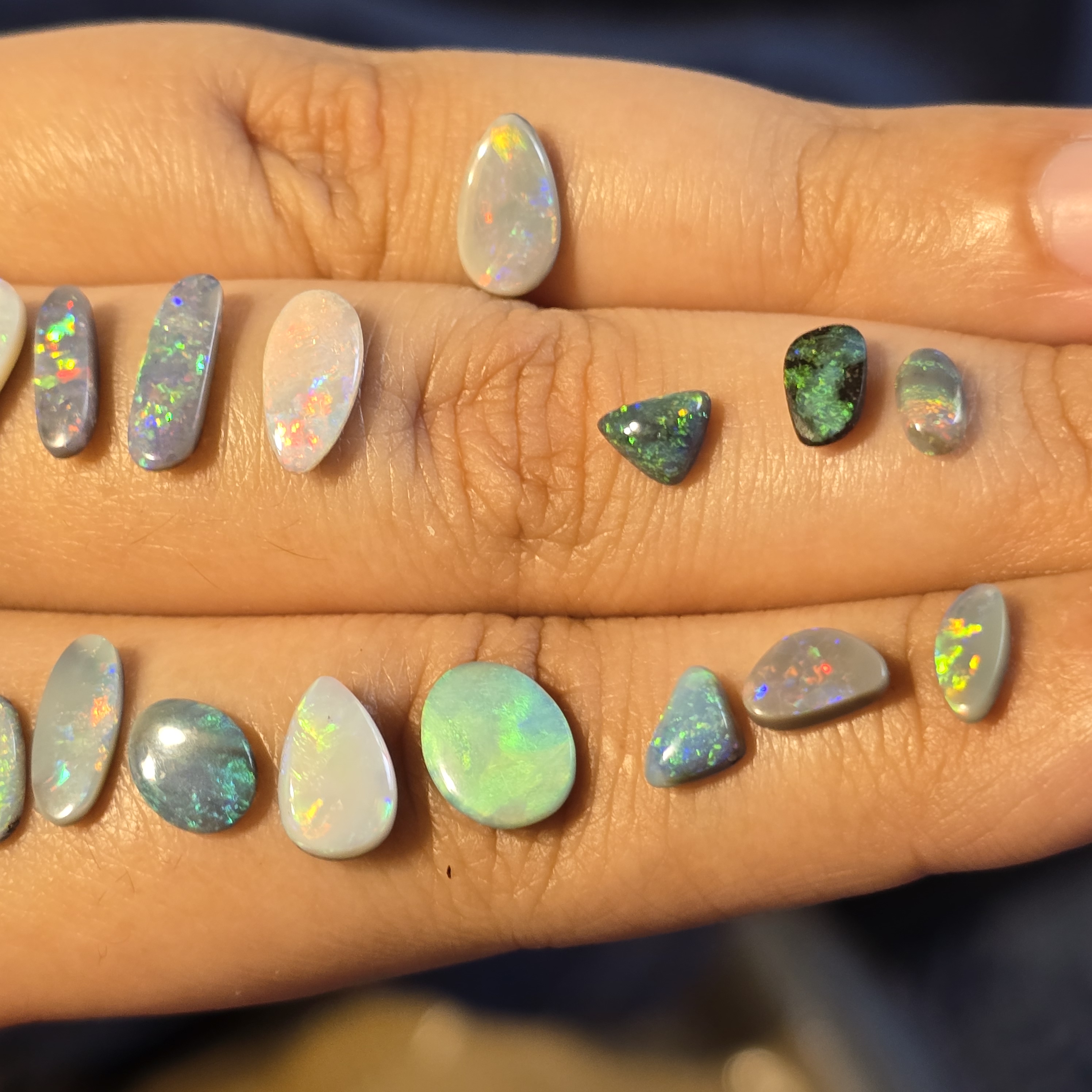 CUSTOM Natural Australian Opal Ring, solids thumbnail 6
