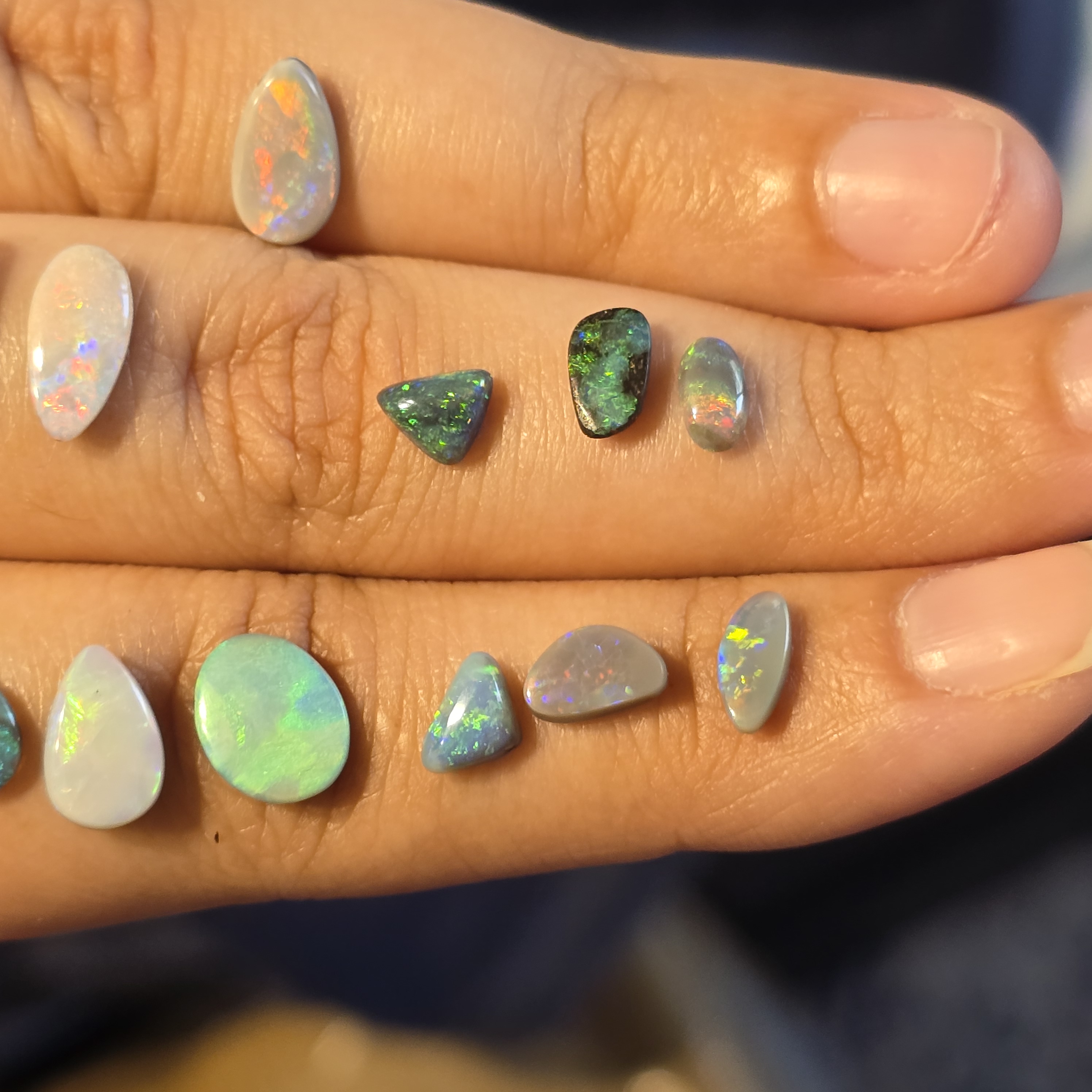 CUSTOM Natural Australian Opal Ring, solids thumbnail 12