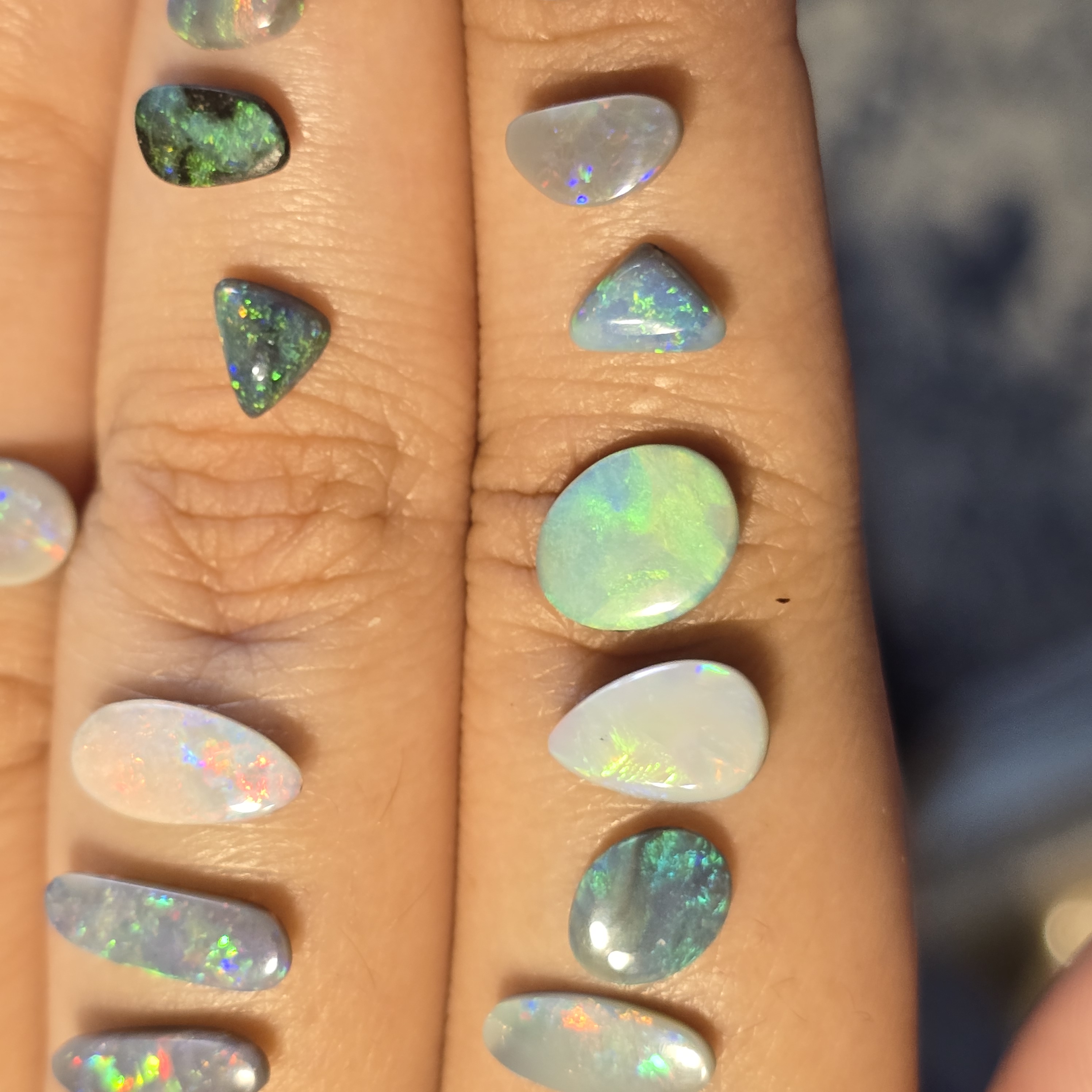 CUSTOM Natural Australian Opal Ring, solids thumbnail 9