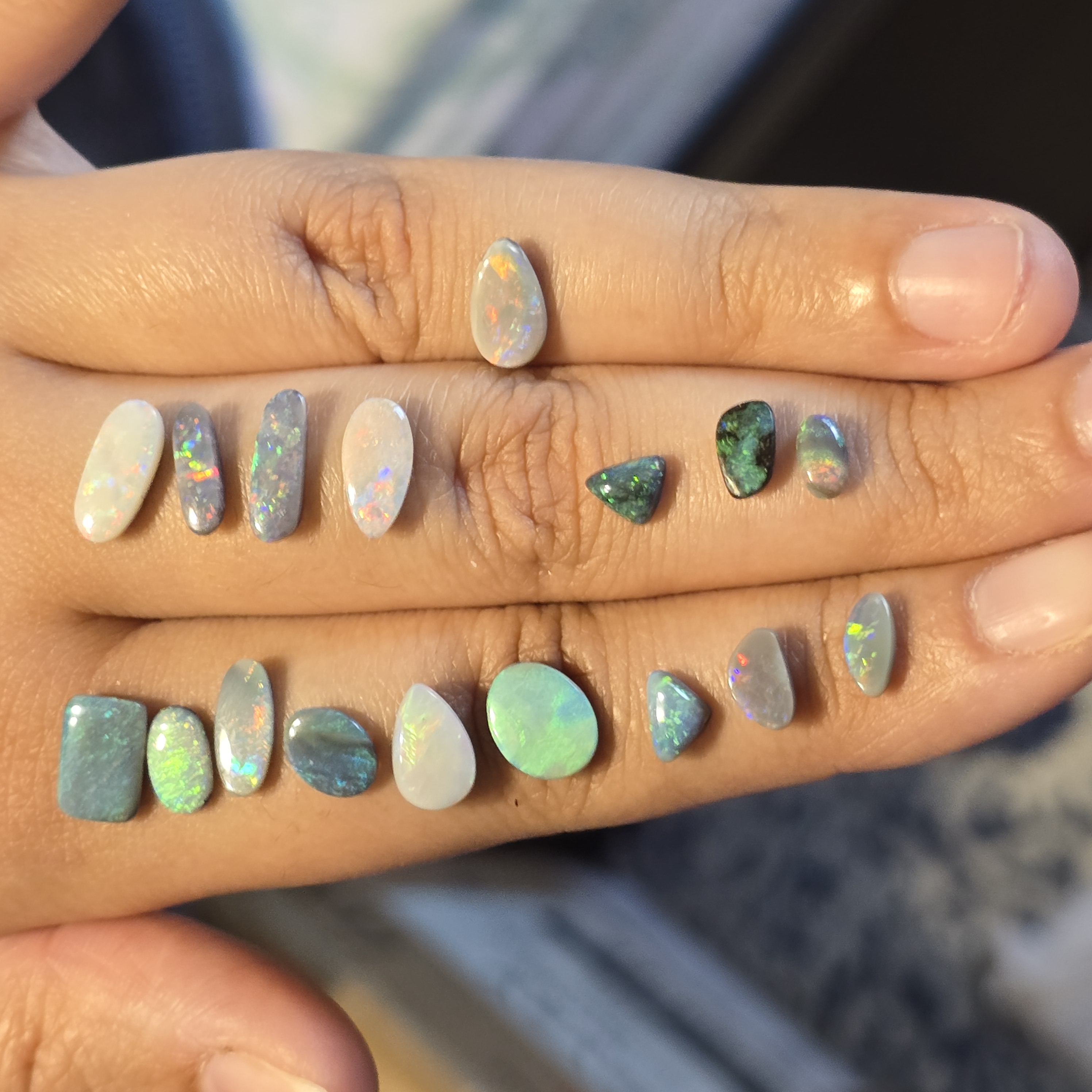 CUSTOM Natural Australian Opal Ring, solids thumbnail 14