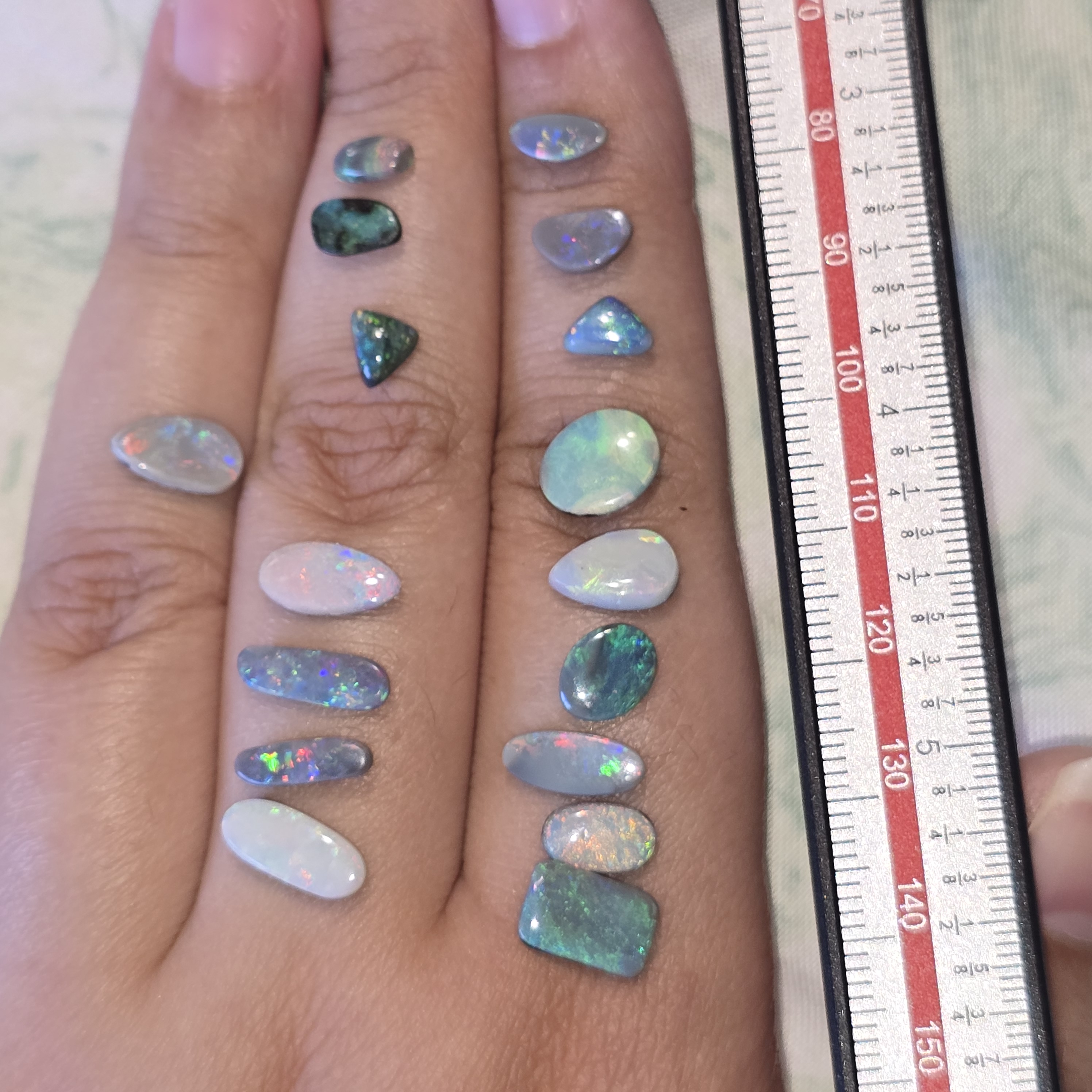 CUSTOM Natural Australian Opal Ring, solids thumbnail 18