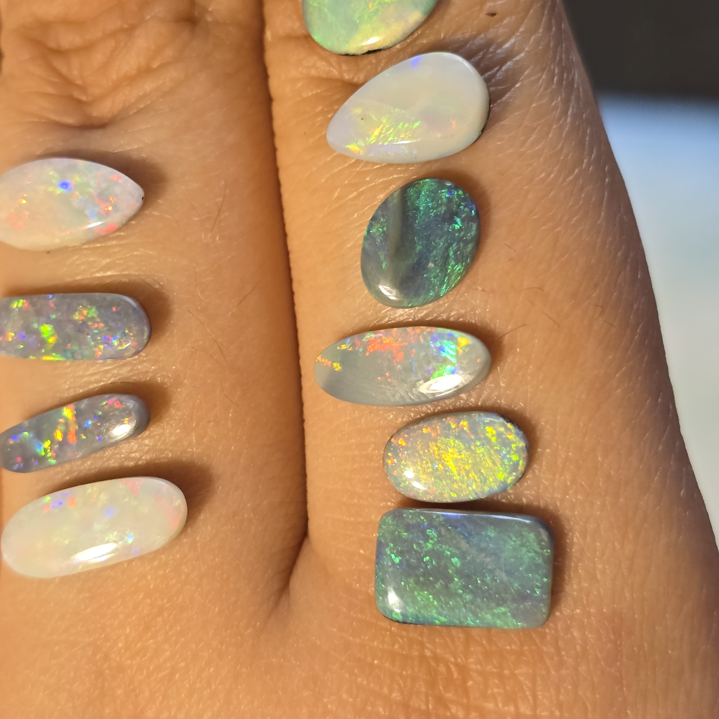 CUSTOM Natural Australian Opal Ring, solids