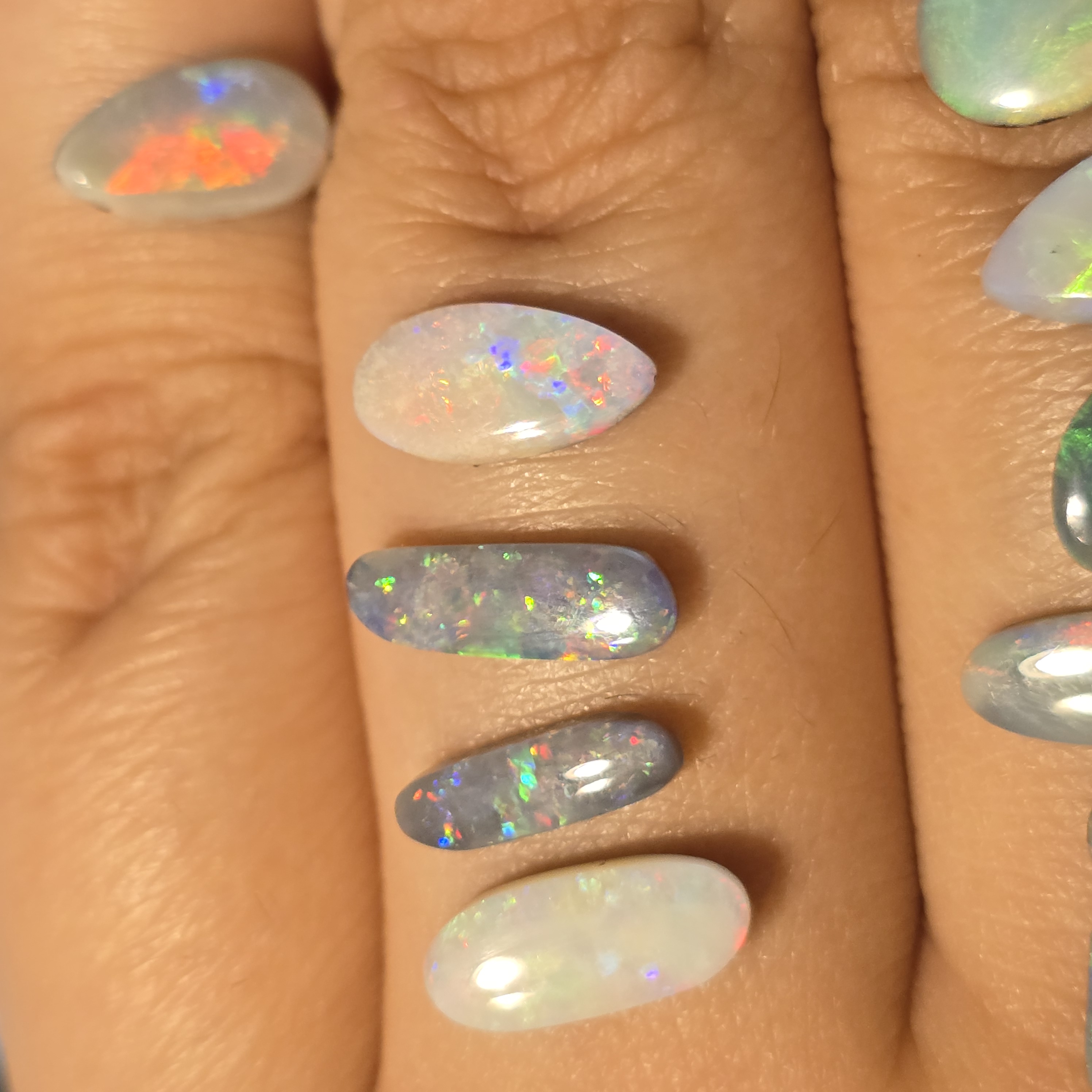 CUSTOM Natural Australian Opal Ring, solids thumbnail 4