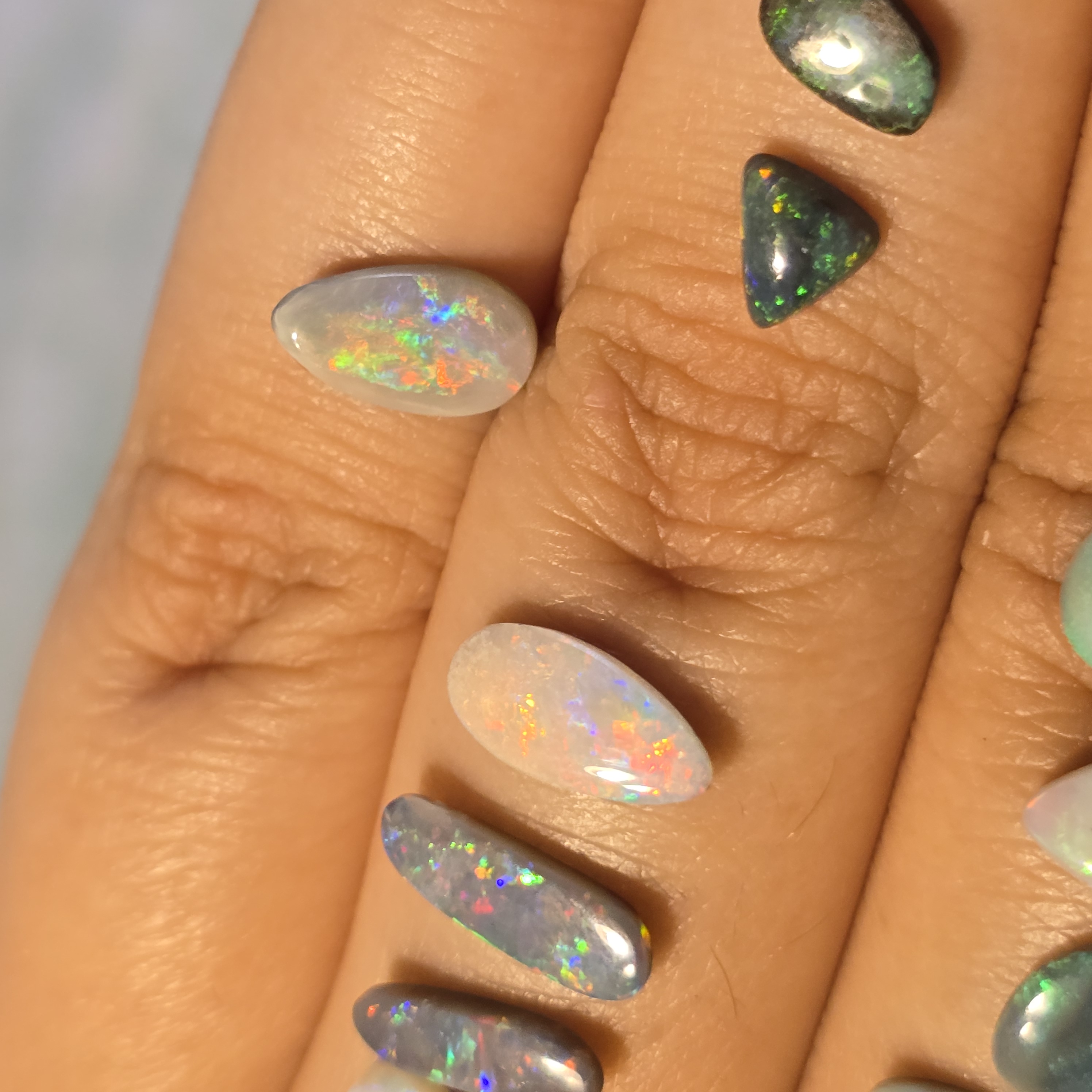 CUSTOM Natural Australian Opal Ring, solids thumbnail 7