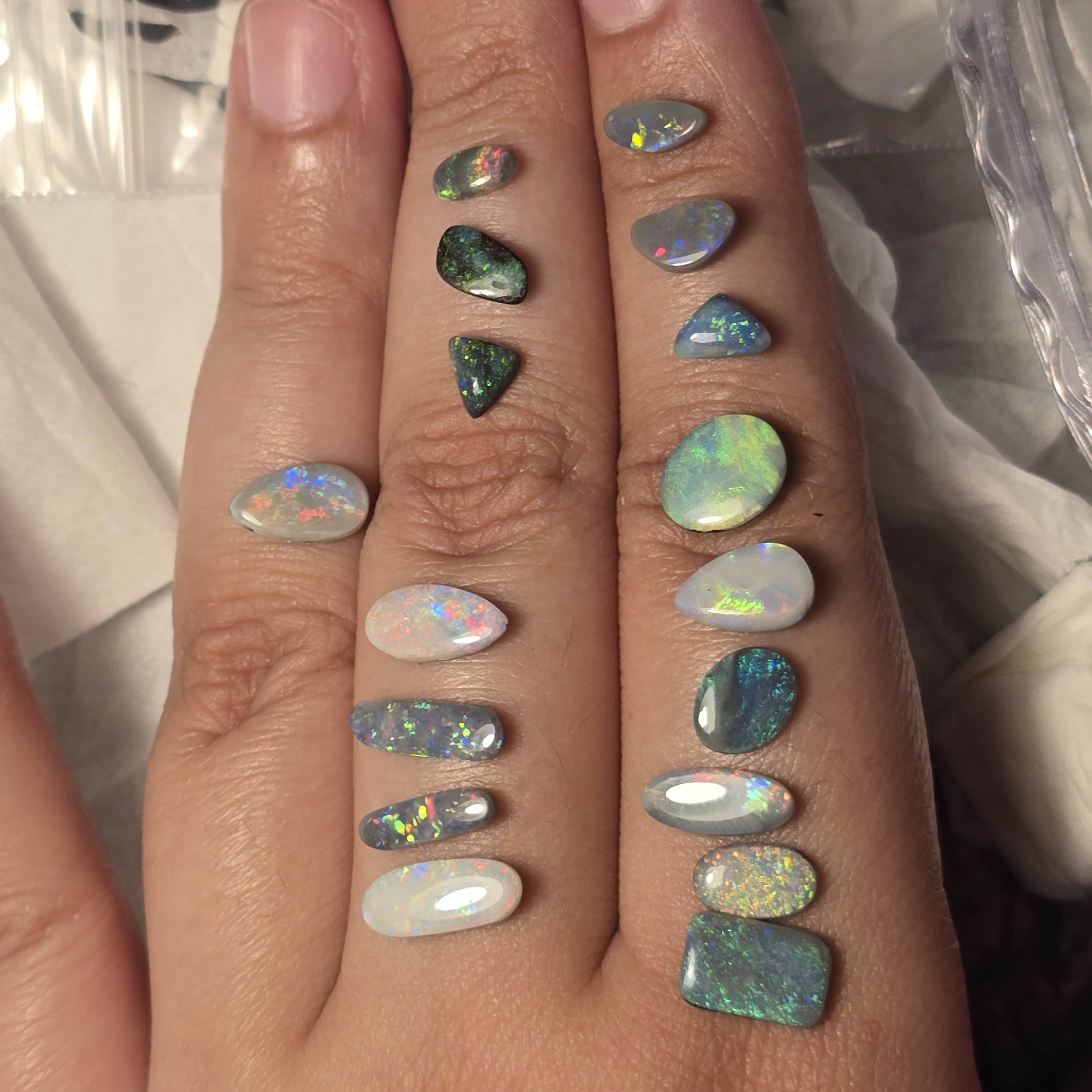 CUSTOM Natural Australian Opal Ring, solids thumbnail 17