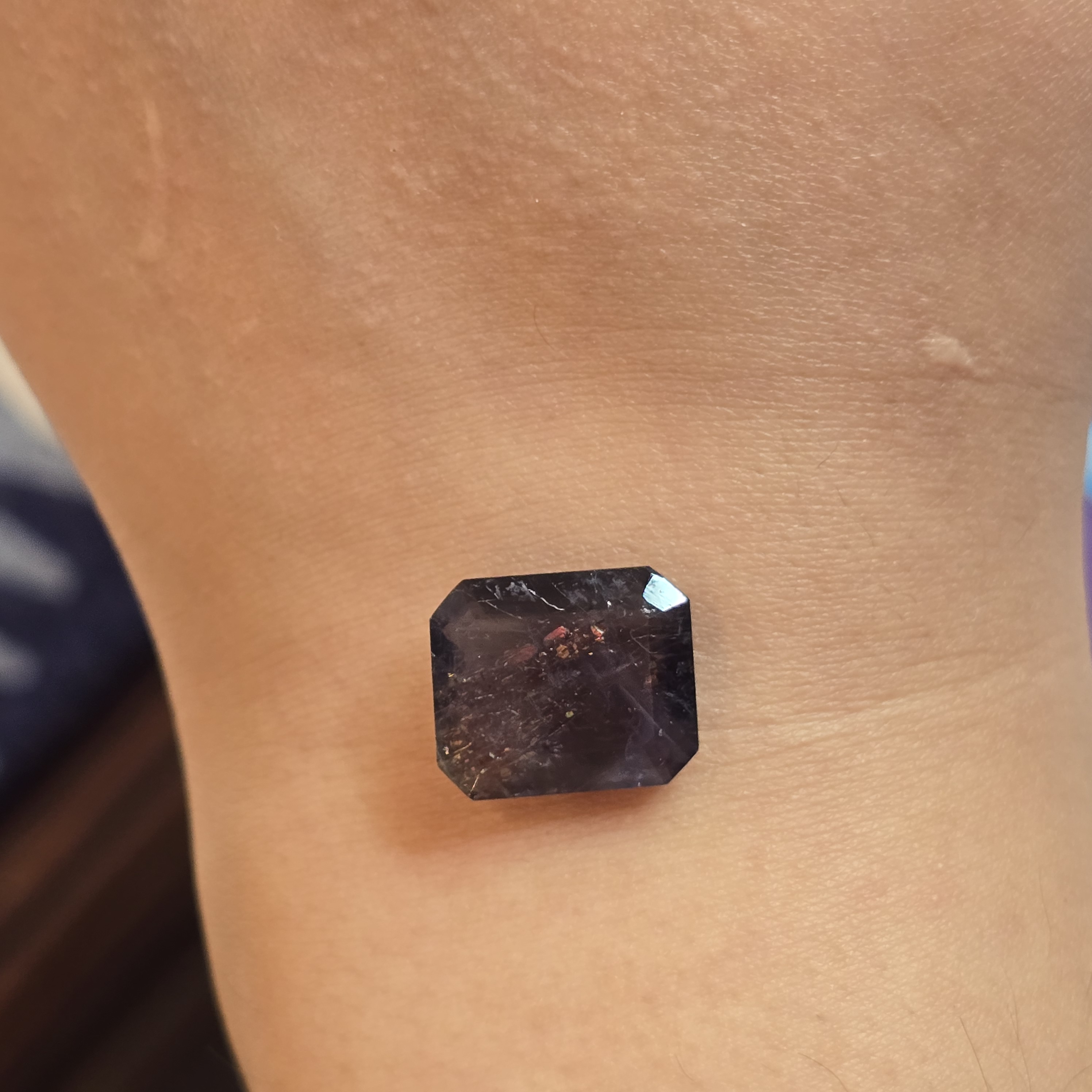 MILKY WAY - Bloodshot Iolite Ring CUSTOM Iolite Hematite bracelet or ring 10 thumbnail 10