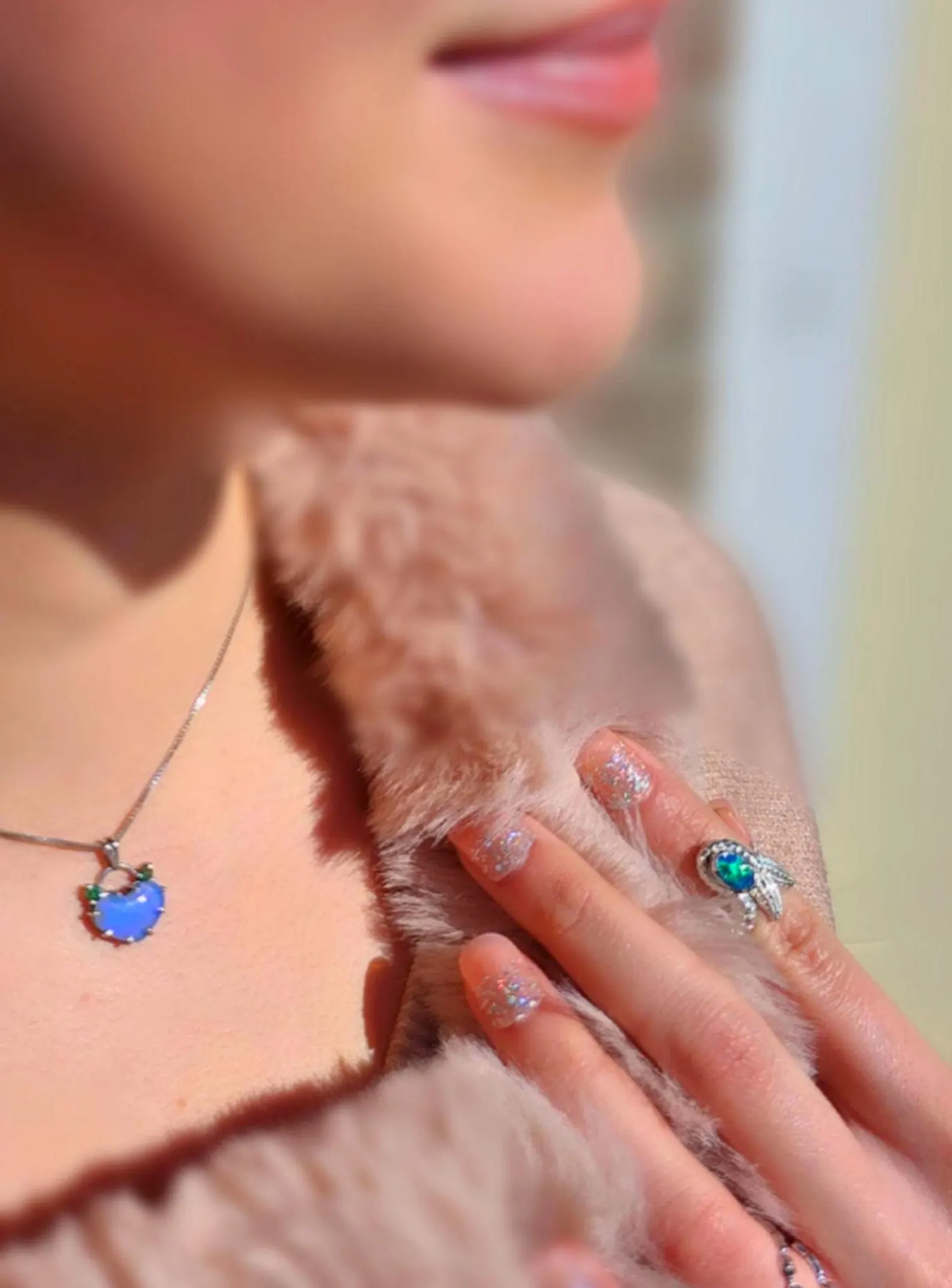 Natural Australian Opal Ring 925 Silver, Mermaid ring, Genuine Black Opal Ring, Blue Unique Women Boho Pinky Midi Stacking ring thumbnail 11