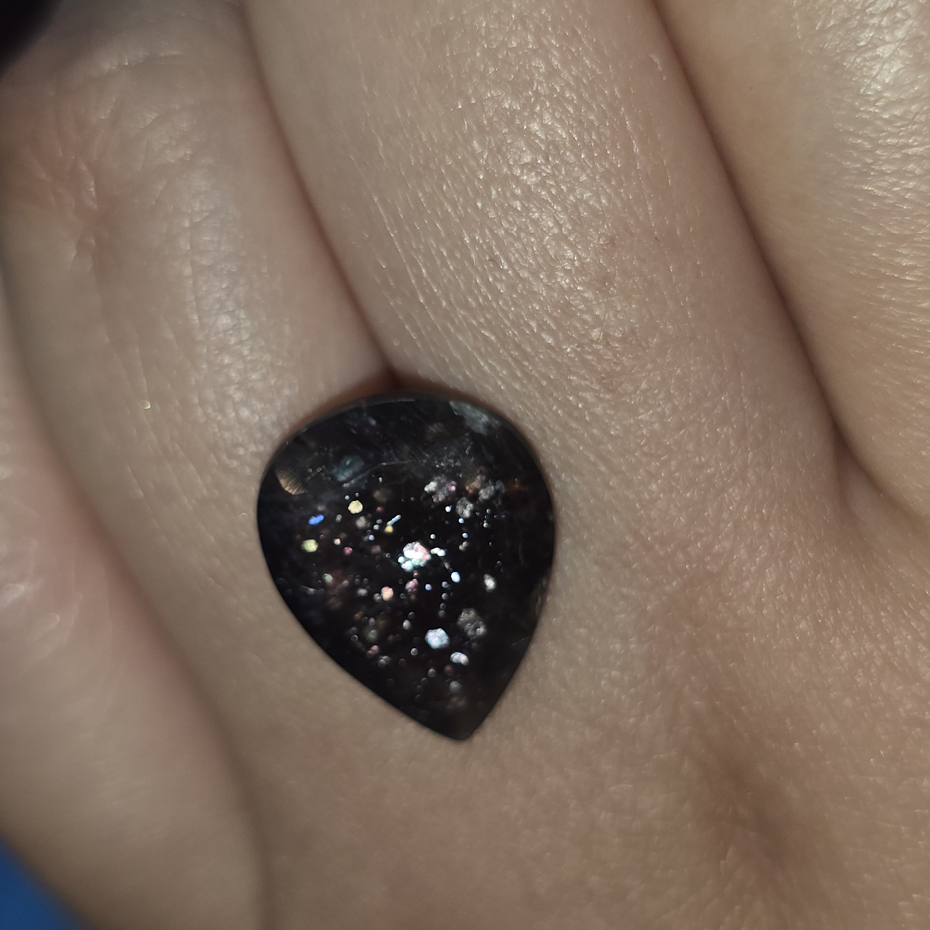 STUNNA- Bloodshot Iolite Ring CUSTOM Iolite Hematite Ring 15  thumbnail 3