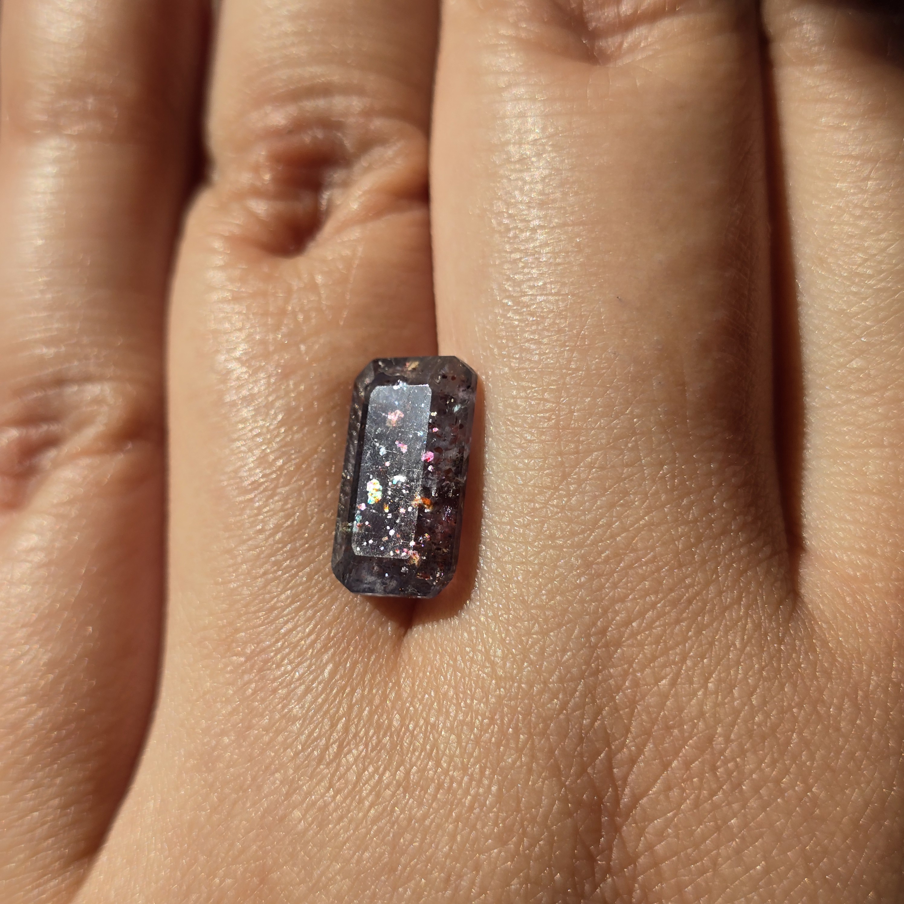 Glimmer - Bloodshot Iolite Ring CUSTOM Iolite Hematite Ring  4 thumbnail 10