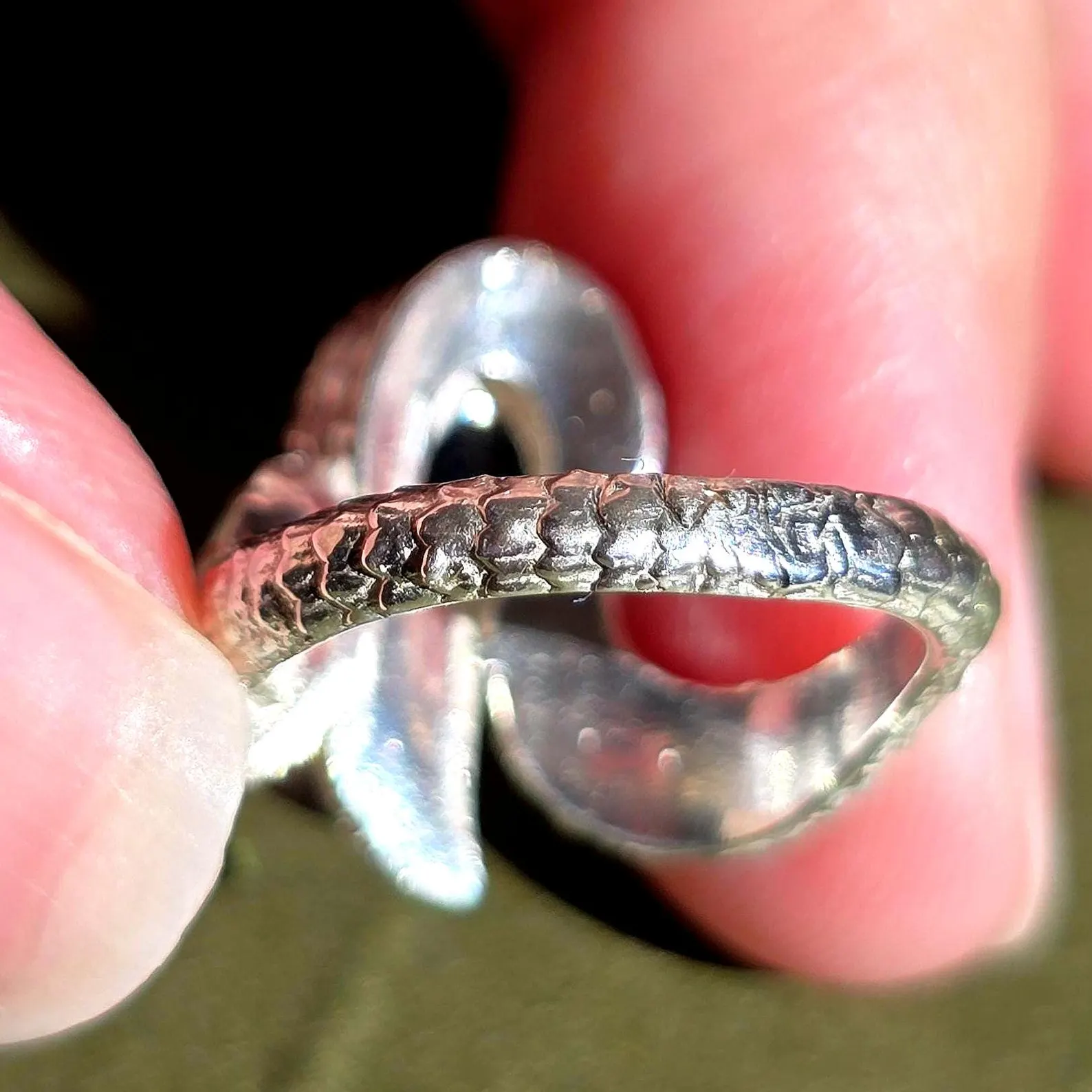 Natural Australian Opal Ring 925 Silver, Mermaid ring Genuine Black Opal Ring Opal Jewelry Unique Women Boho Pinky Midi Stacking ring thumbnail 18