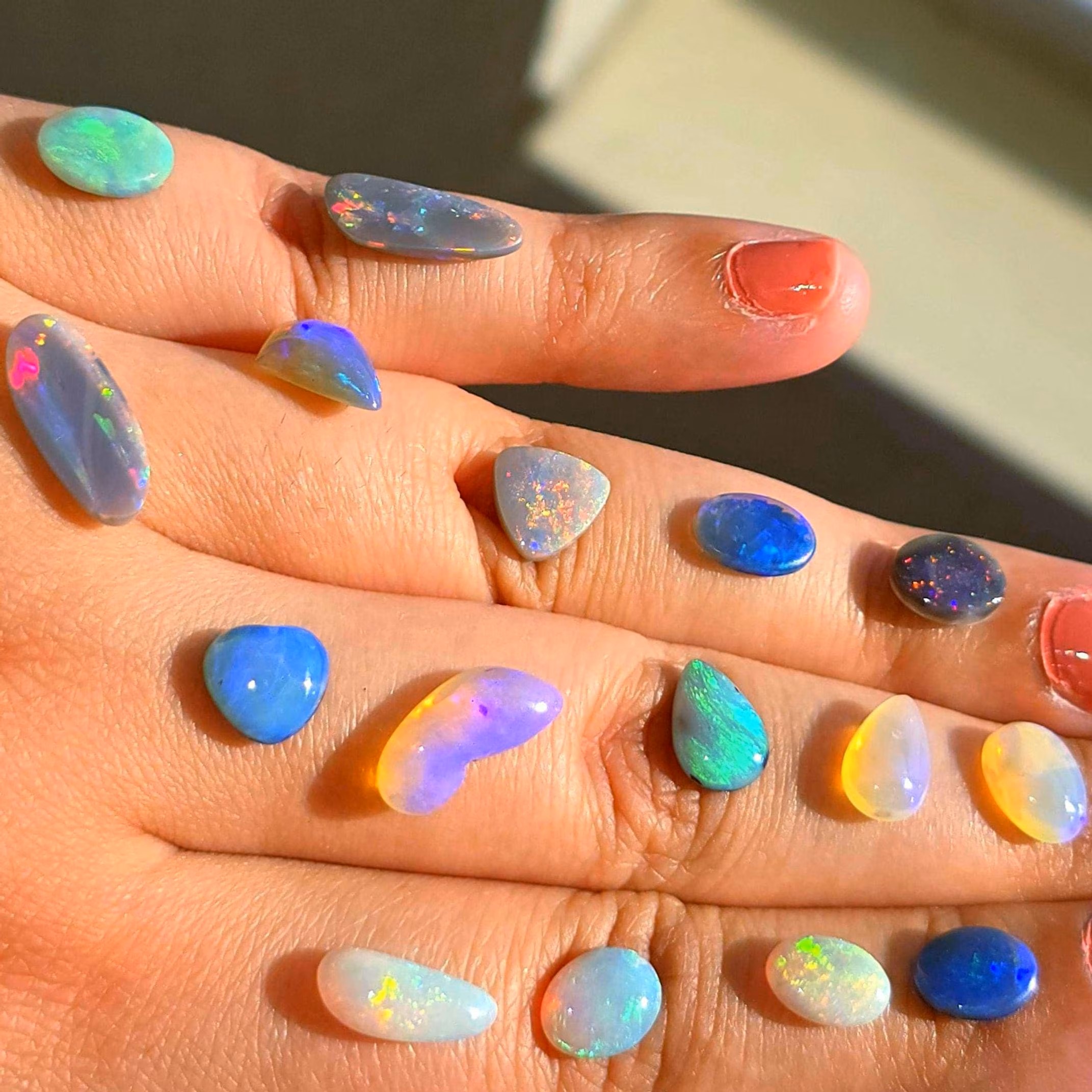 CUSTOM Natural Australian Opal Ring,
