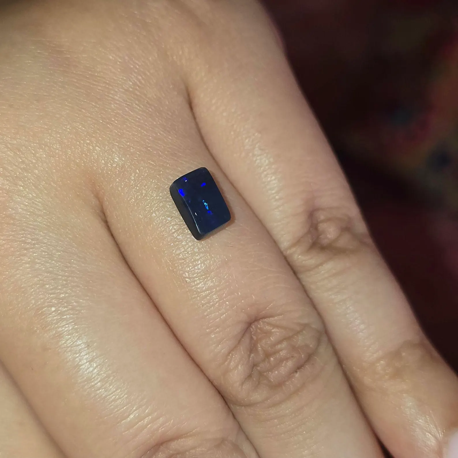 Black Boulder Opals, Custom Natural Australian Opal Ring thumbnail 10