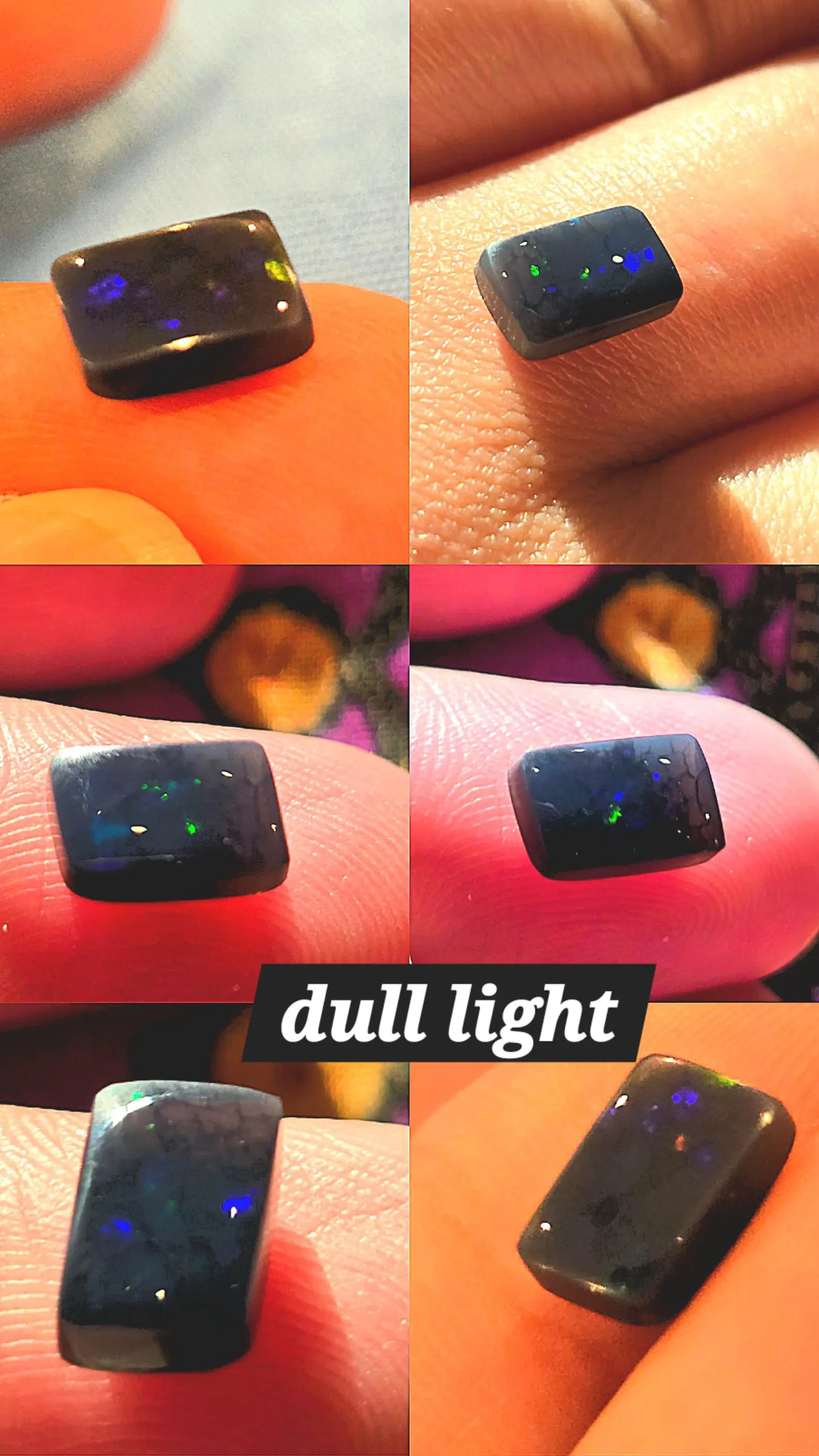 Black Boulder Opals, Custom Natural Australian Opal Ring thumbnail 15