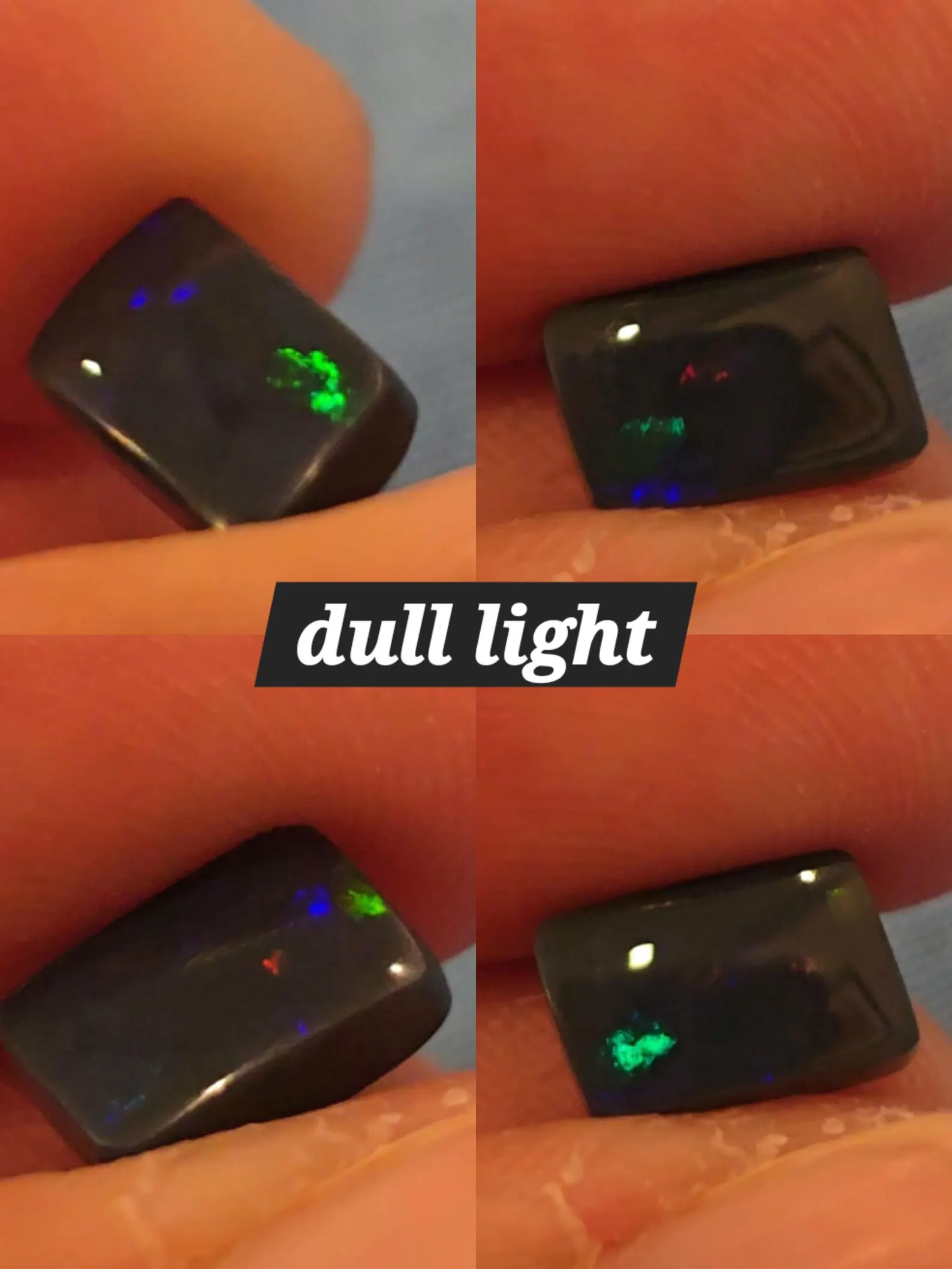 Black Boulder Opals, Custom Natural Australian Opal Ring thumbnail 17