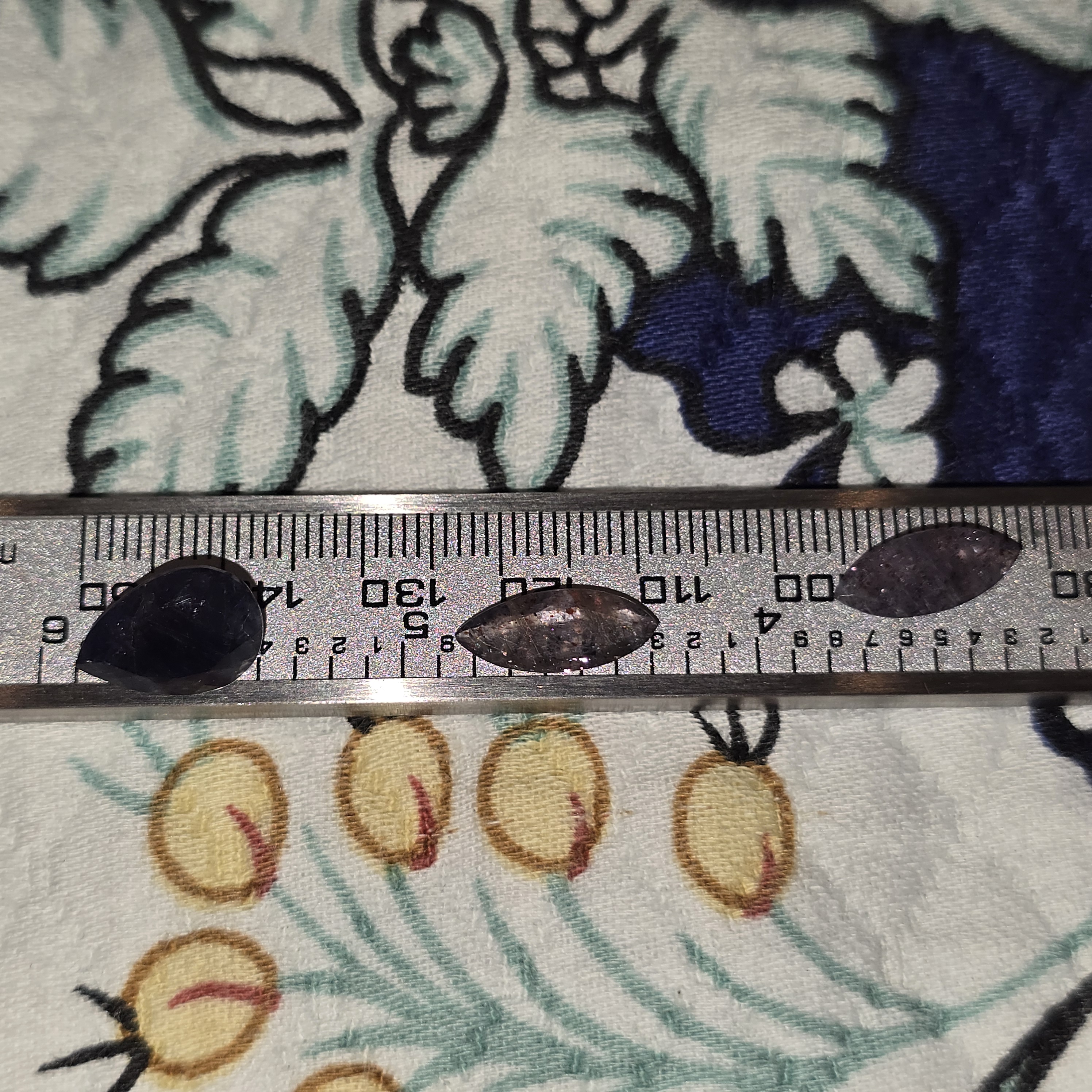 3 beauties -Bloodshot Iolite Ring CUSTOM Iolite Hematite Ring Marquise  thumbnail 16